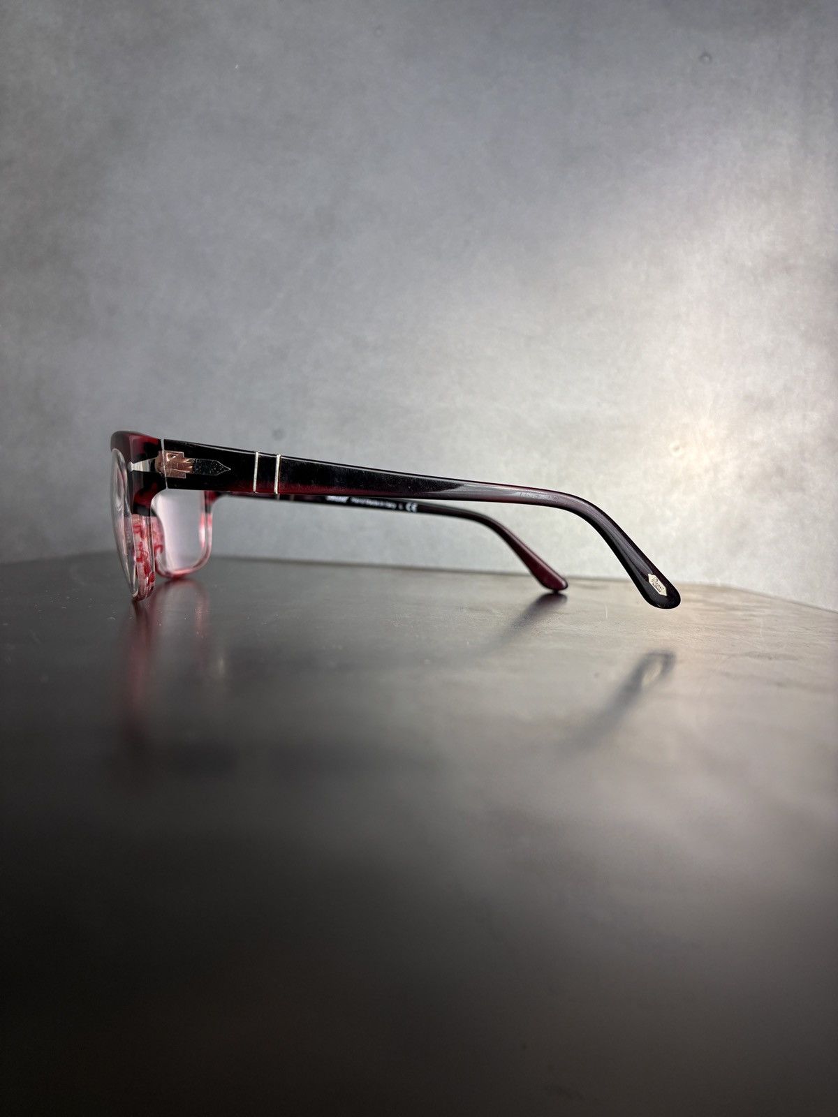 Persol Persol Eyeglasses 3011-V Handmade in Italy Red Frames Retro Size ONE SIZE - 5 Thumbnail