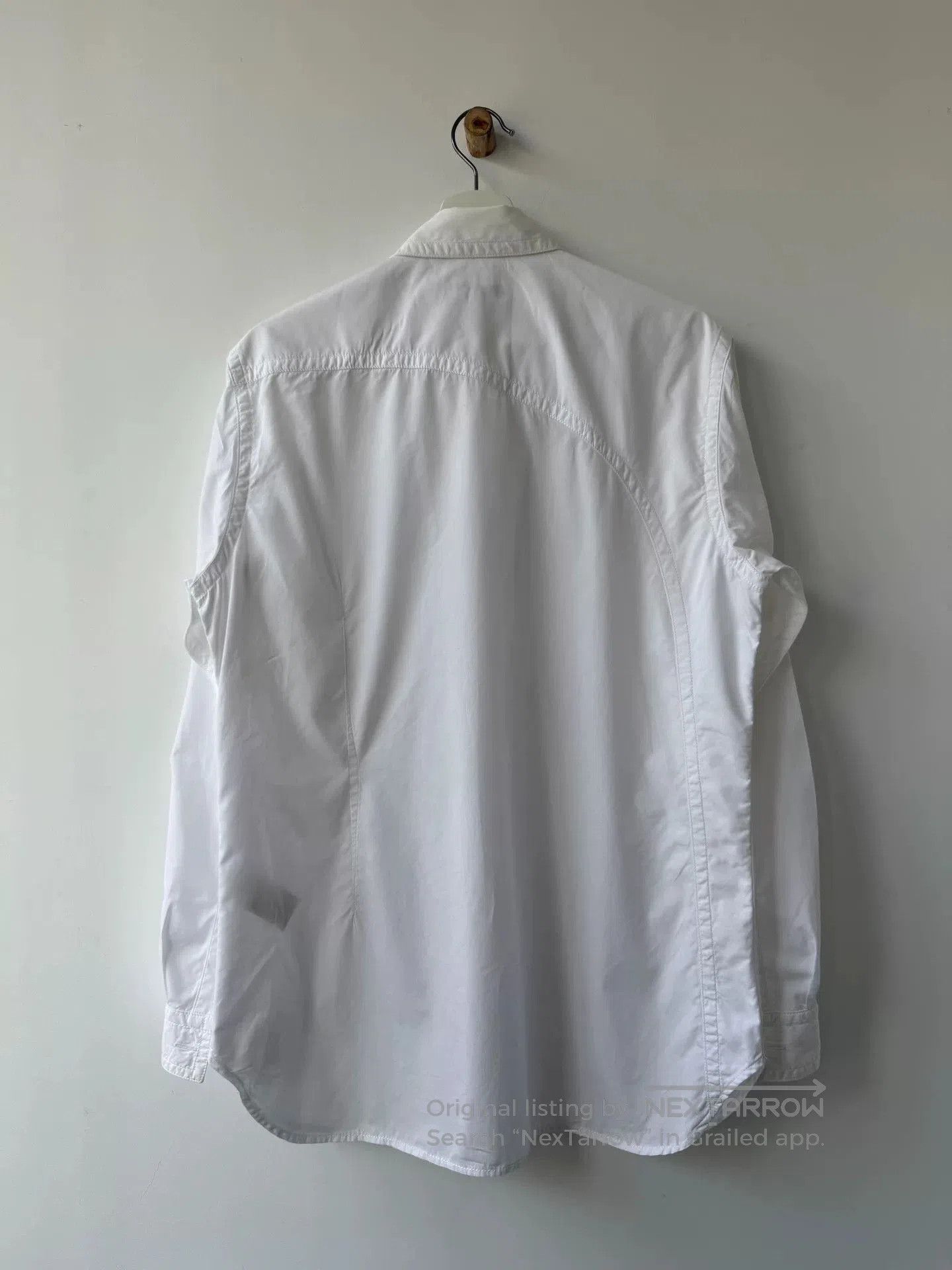 Yohji Yamamoto Yohji Yamamoto White Long Sleeve Shirt. Size US L / EU 52-54 / 3 - 4 Thumbnail