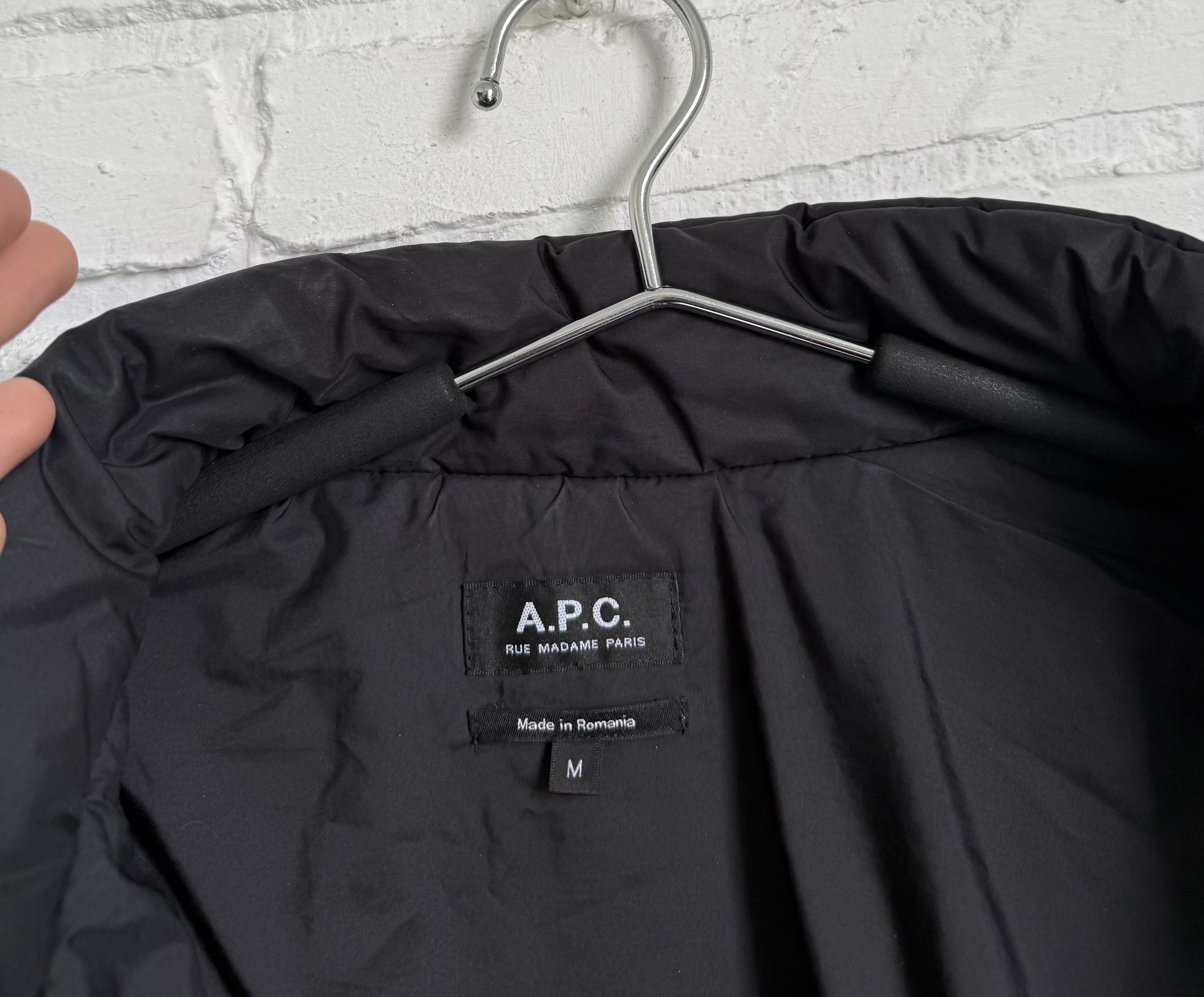 A.P.C. Vintage A.P.C black puffer quilted zip jacket Size US M / EU 48-50 / 2 - 2 Thumbnail
