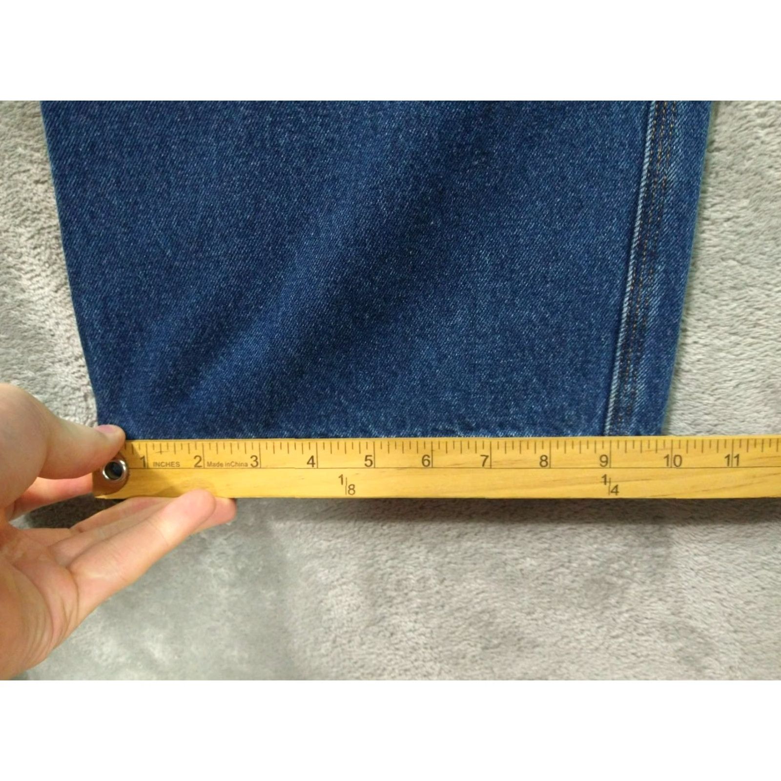 Duluth Trading Company Duluth Trading Co. Jeans Mens 46x30 Blue Denim 5-Pocket Ballroom Relaxed Fit Straight Leg Size US 30 / EU 46 - 6 Thumbnail