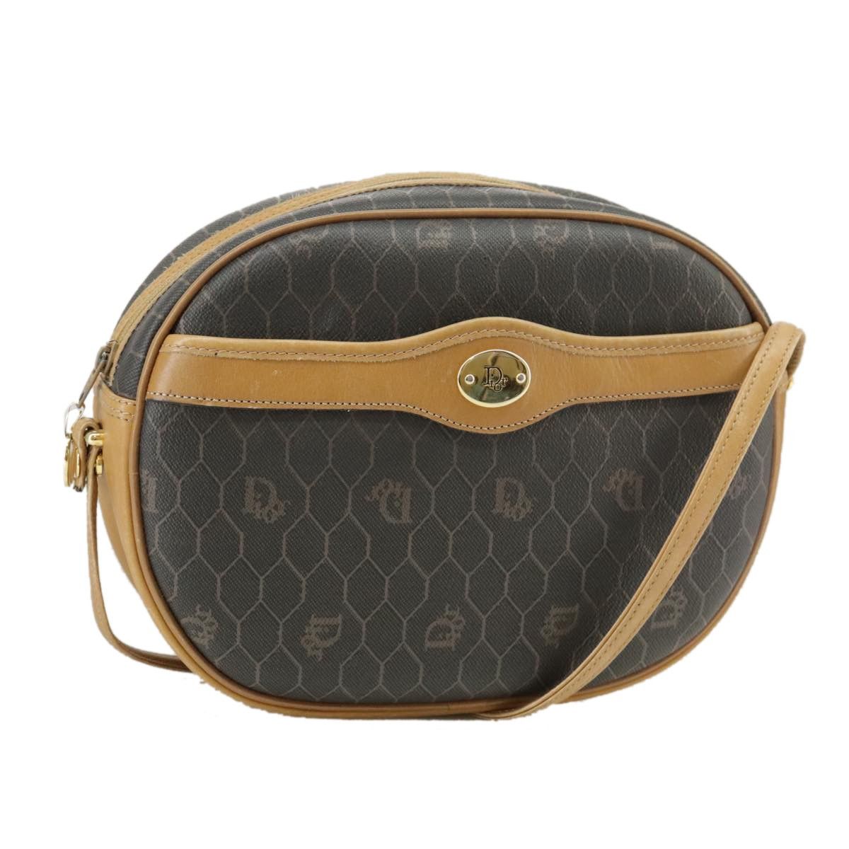 Dior Christian Dior Vintage Honeycomb Shoulder Bag Canvas and Leather Size ONE SIZE - 1 Thumbnail