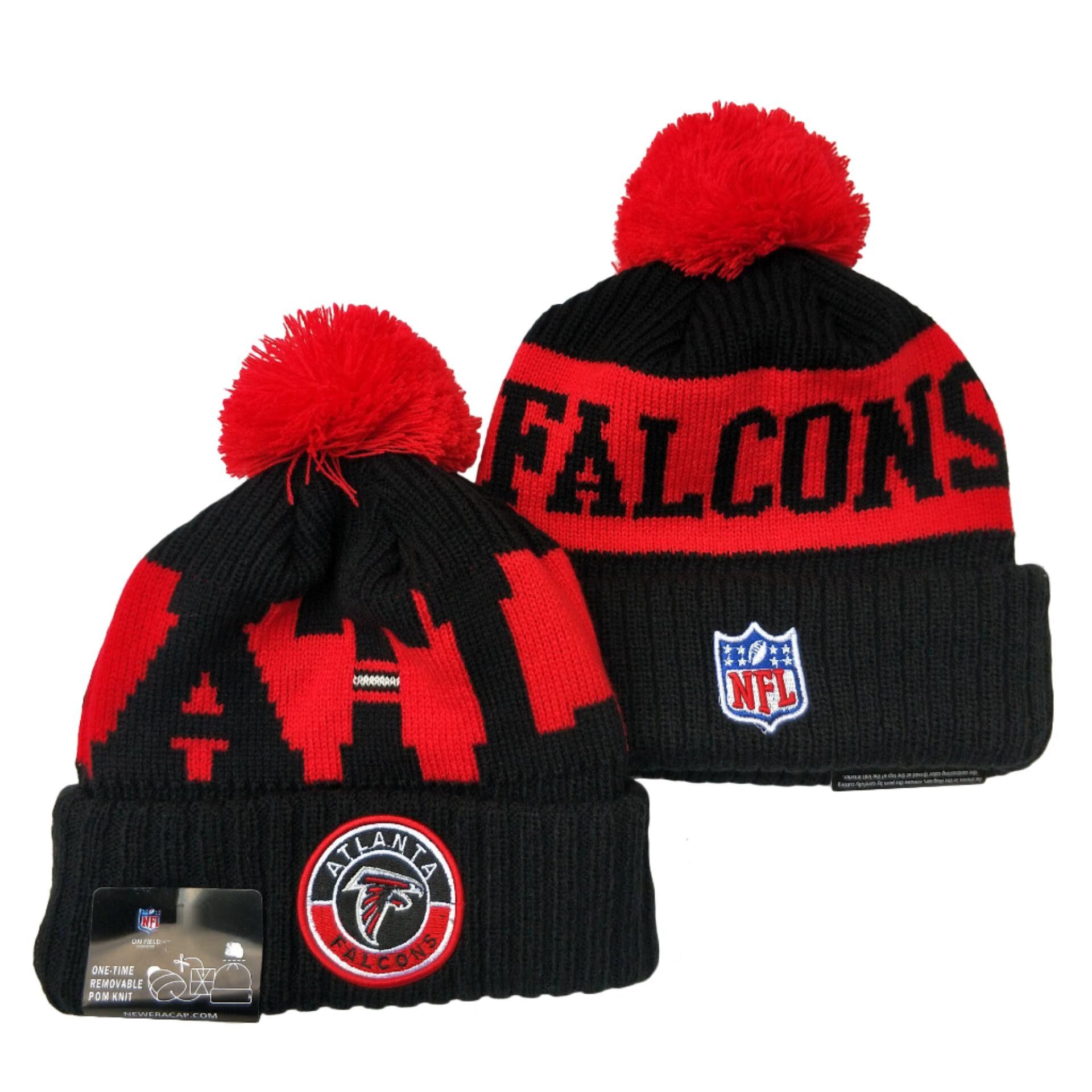 Other NWT Atlanta Falcons NFL Sports Knit Pom Beanie Fleece Lined Size ONE SIZE - 1 Thumbnail