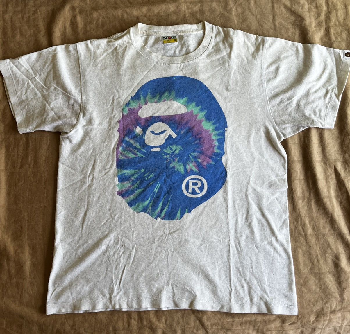Bape BAPE Tie Dye Big Ape Head Tee Size M Size US M / EU 48-50 / 2 - 1 Thumbnail