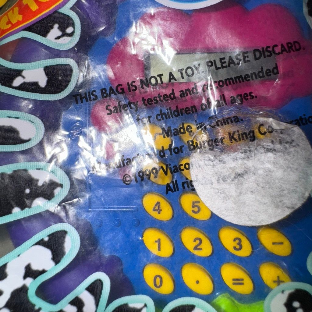 Nickelodeon Nickelodeon Back To School Calculator #5 - 1999 Burger King Size ONE SIZE - 5 Thumbnail