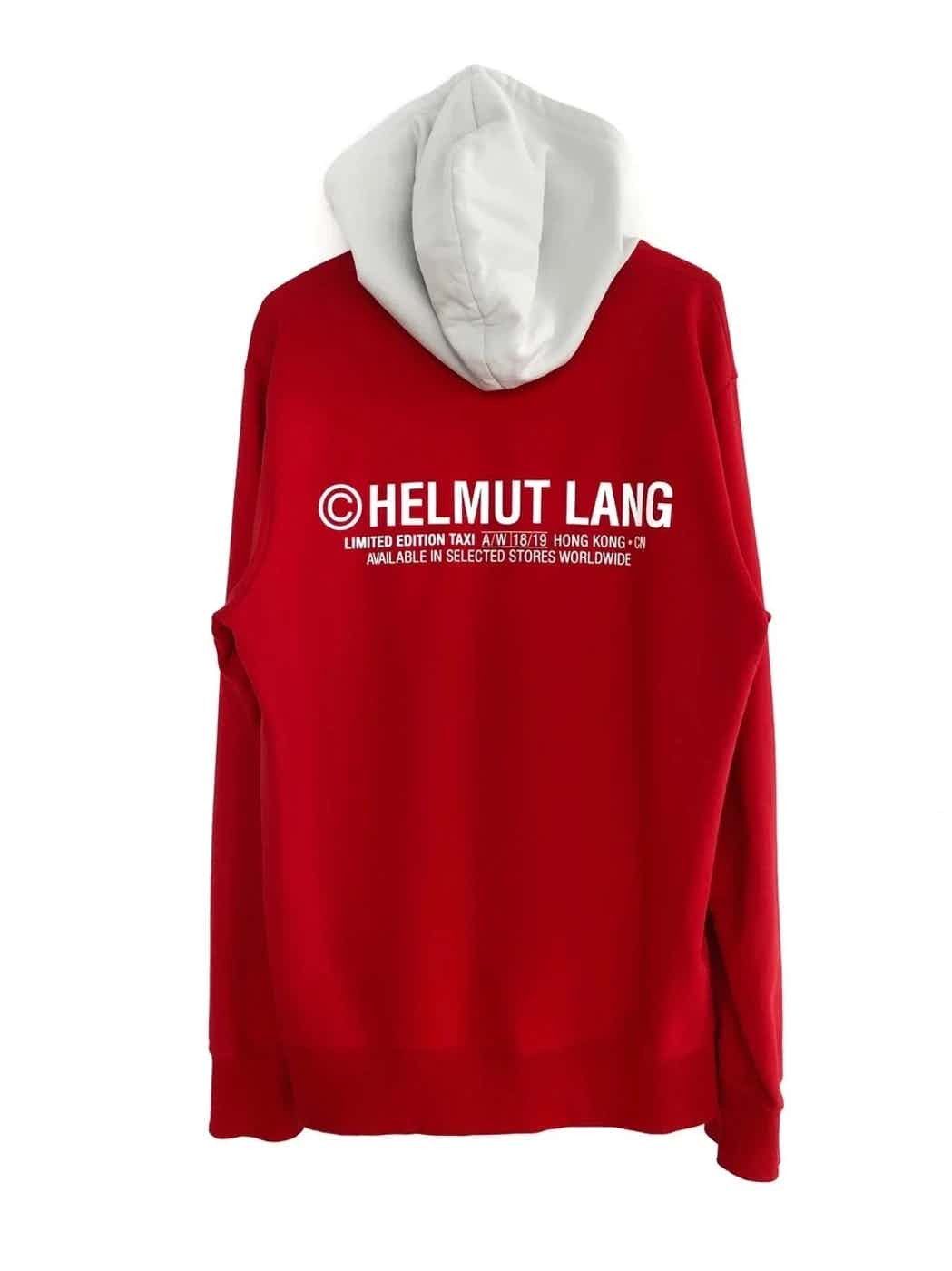 Helmut lang taxi hoodie red best sale