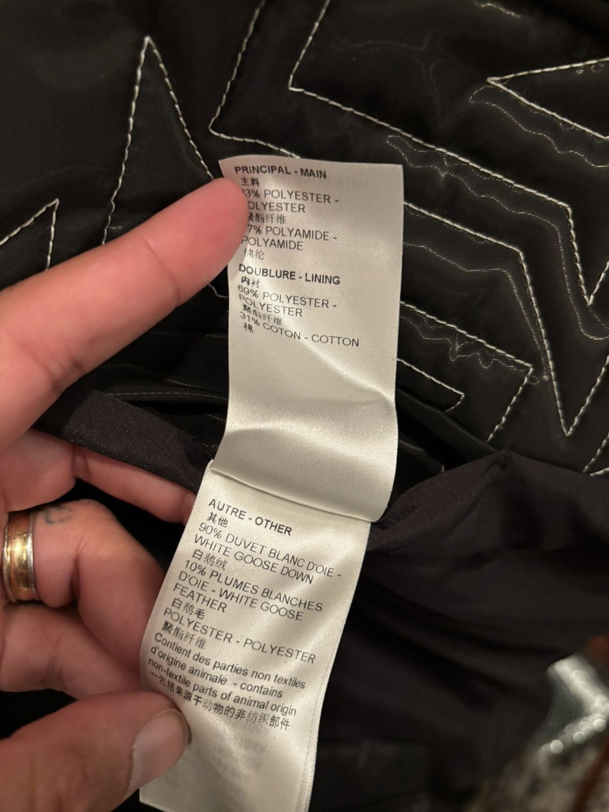 Louis Vuitton Louis Vuitton Black & White Snow 1 Capsule Puffer Jacket Size US L / EU 52-54 / 3 - 7 Thumbnail