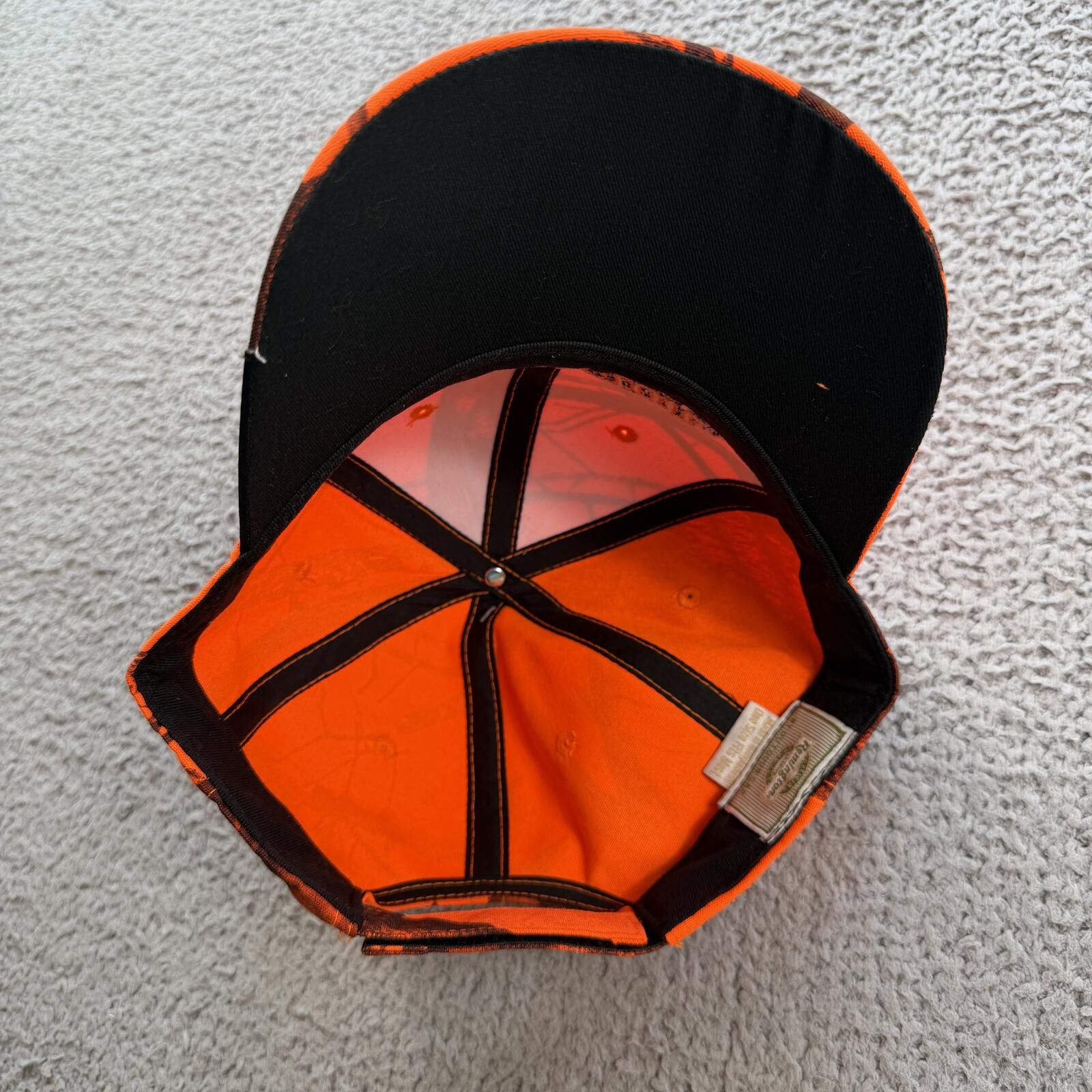Mossy Oaks Remington Mossy Oak Orange Camo Hat Cap Adjustable Strap NWT Size ONE SIZE - 10 Thumbnail