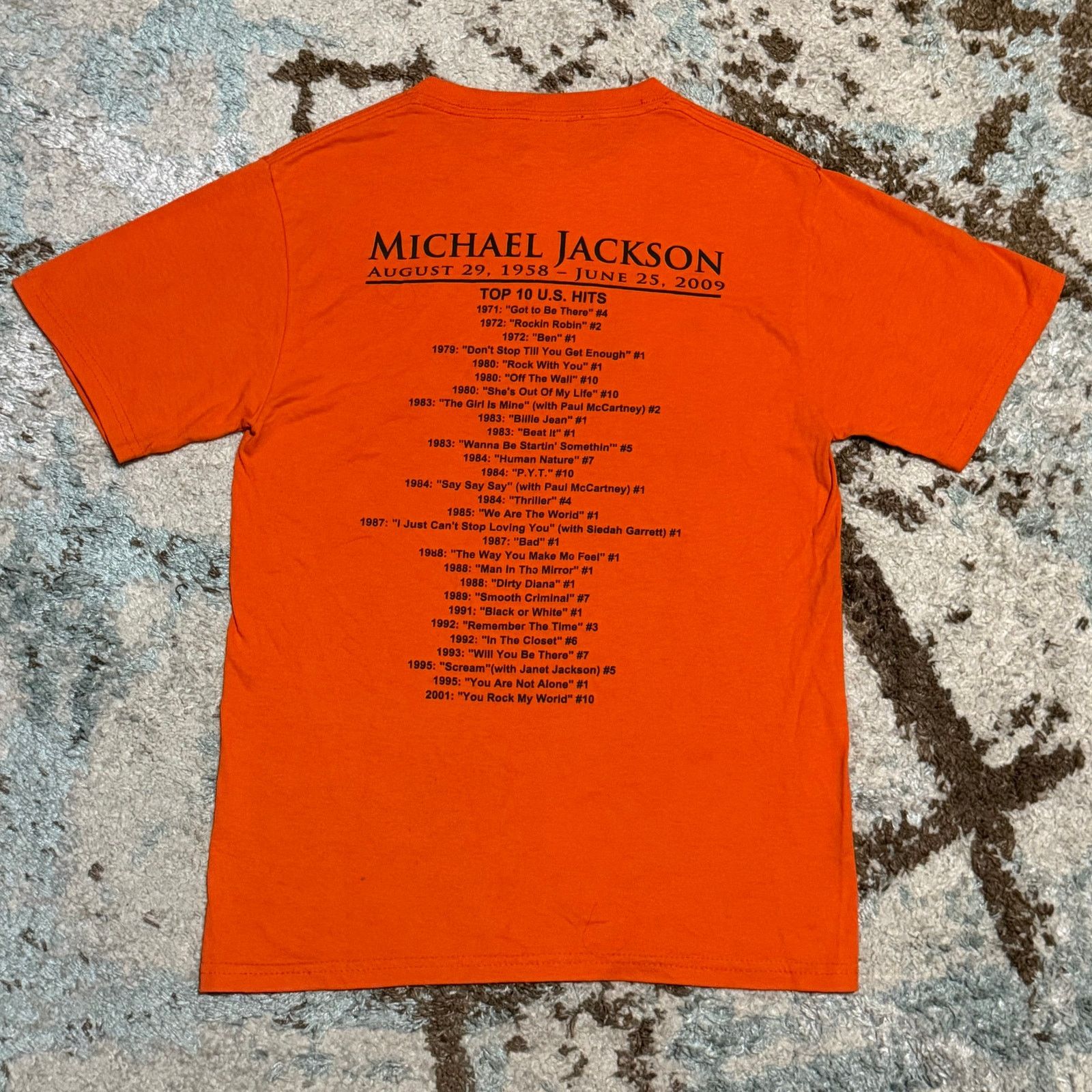 Jerzees 2009 Michael Jackson Memorial Shirt Size Small King of Pop Size US S / EU 44-46 / 1 - 2 Thumbnail