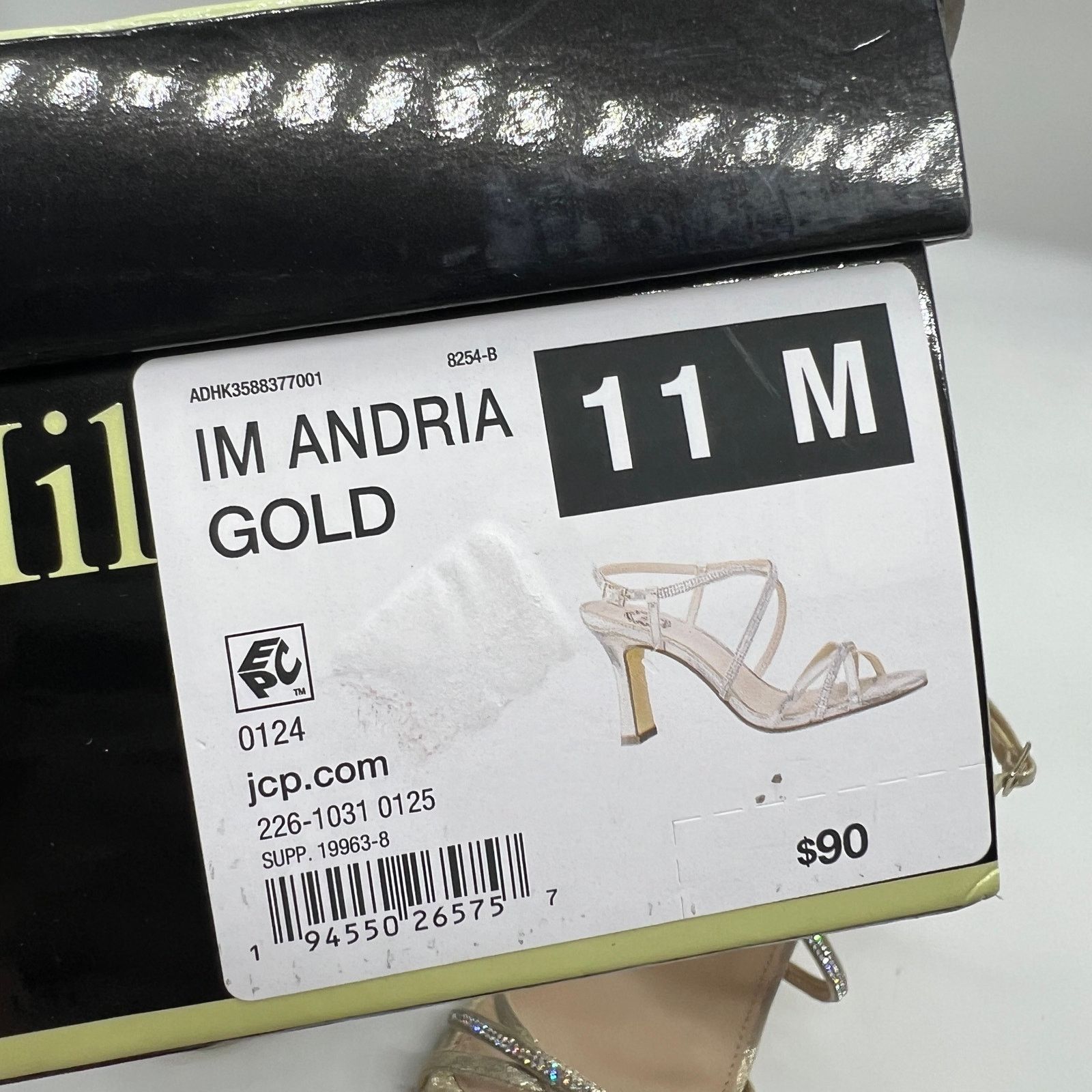 Other I. Miller Womens Andria Heeled Sandals Gold Size 11M Size US 11 / IT 41 - 8 Thumbnail