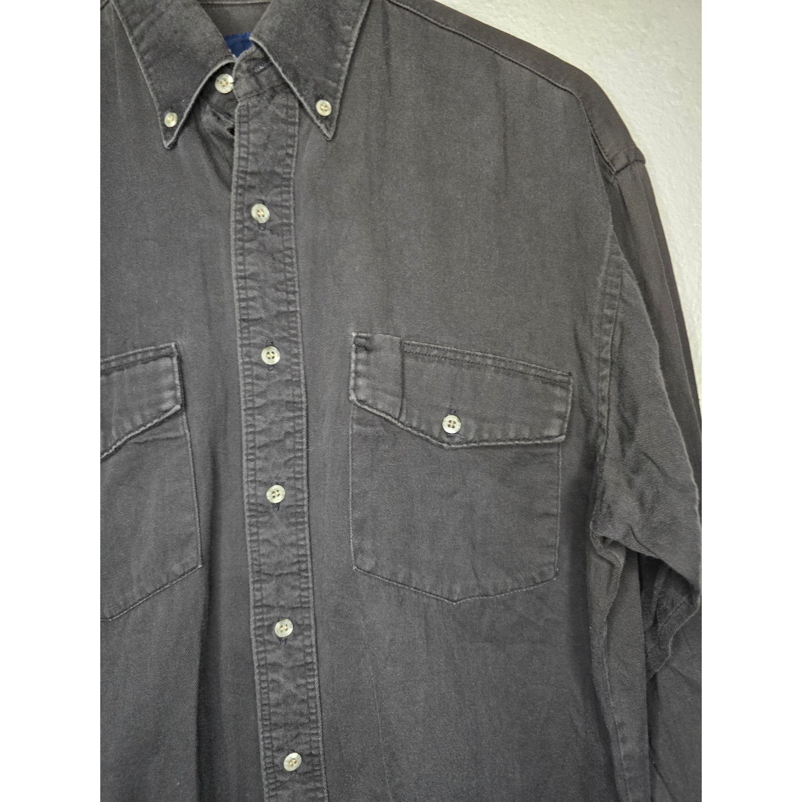 Wrangler Vintage Wrangler M Black Long Sleeve Black Button Up Shirt Size US M / EU 48-50 / 2 - 3 Thumbnail