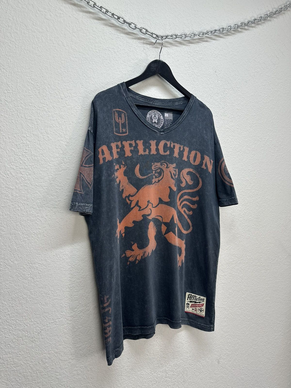 Affliction × Harley Davidson × Tapout Vintage Affliction Reversible Skull Hoodie Tapout Dead Y2K Size US XXL / EU 58 / 5 - 3 Thumbnail