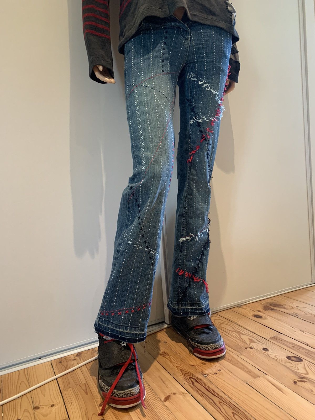 1 of 1 Custom Sashiko Denim Pant