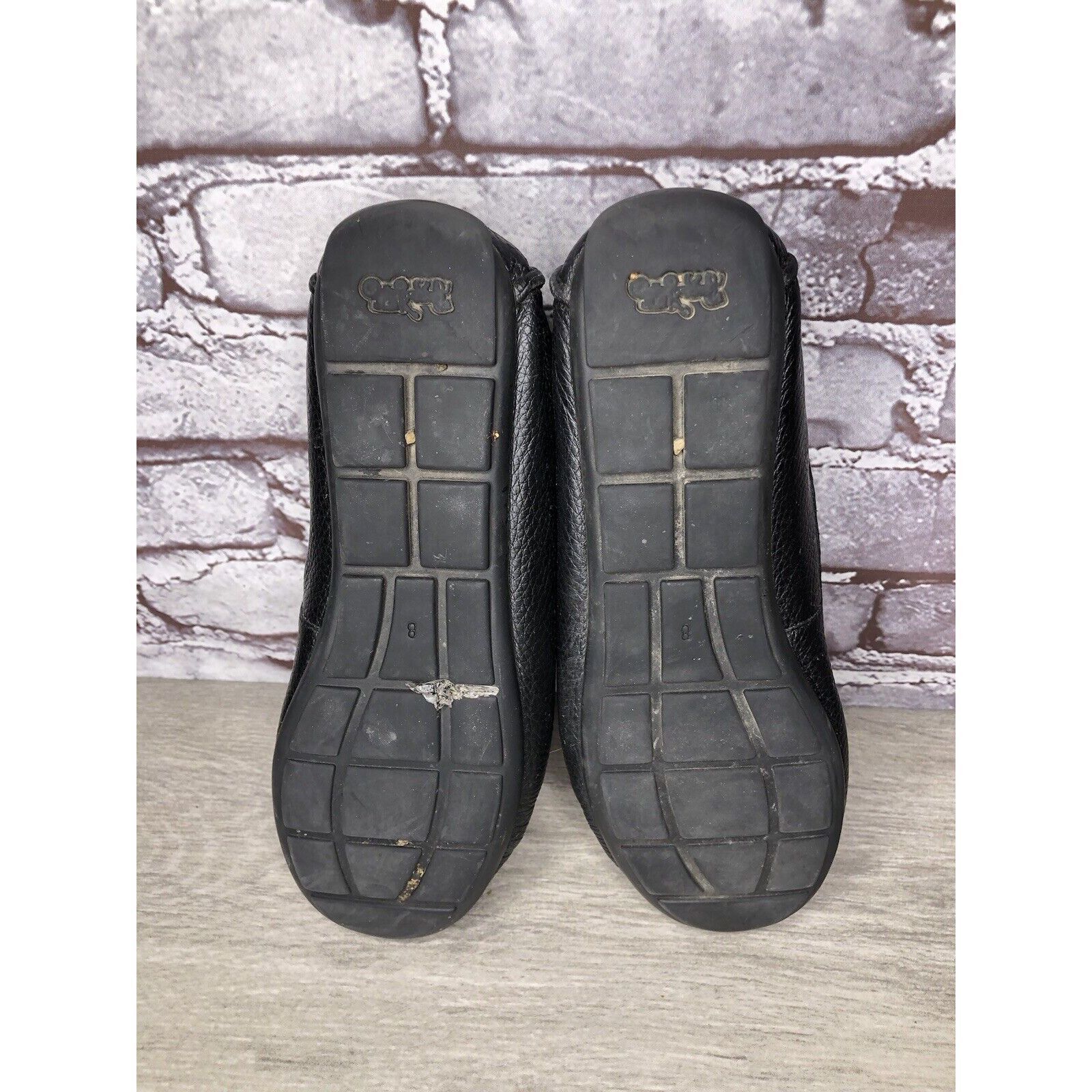 Coach Coach Black Pebbled Leather Badge Moccasin Loafers Shoes Wom Size US 8.5 / IT 38.5 - 9 Thumbnail