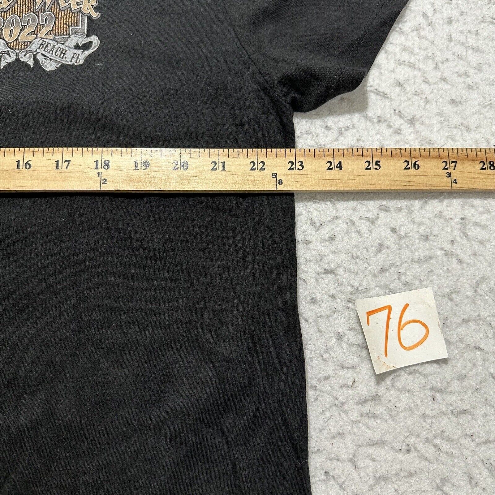 Hanes Daytona Beach 81st Bike Week 2022 XL Black Graphic T Shirt Size US XL / EU 56 / 4 - 11 Thumbnail