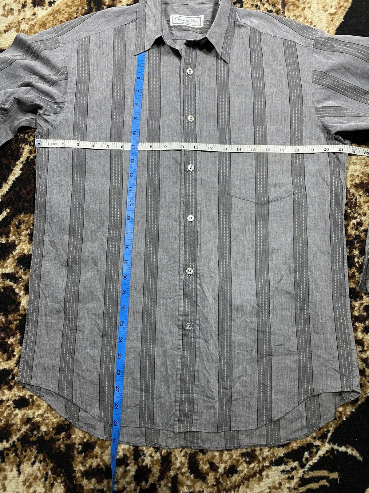 Christian Dior Monsieur × Japanese Brand × Vintage Christian Dior Monsieur Stripe Button up Longsleeve Shirt Size US L / EU 52-54 / 3 - 7 Thumbnail