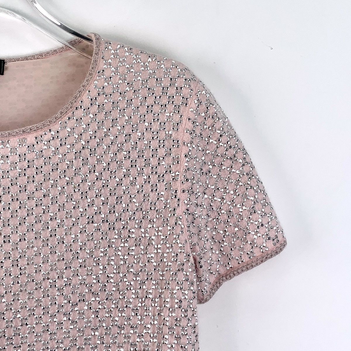 Chanel Chanel Metropolis Collection Pink Full Diamonds Dress Size XS / US 0-2 / IT 36-38 - 3 Thumbnail