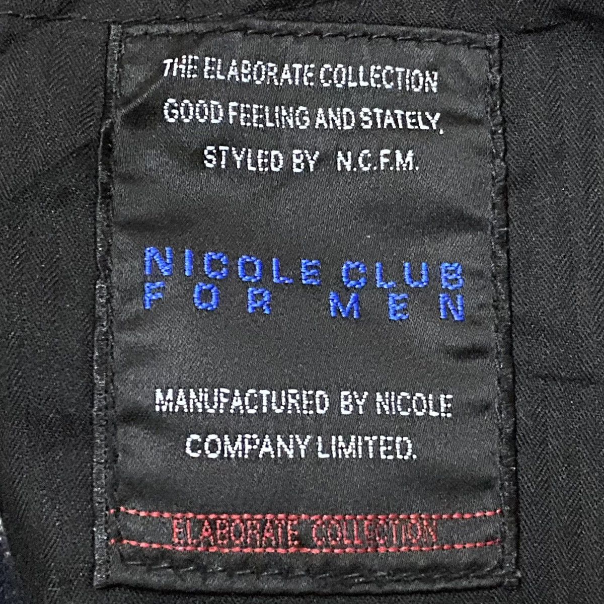 14th Addiction Very Rare Vintage Brand Nicole Club Waxed Flared Jeans 2000s Size US 34 / EU 50 - 10 Thumbnail