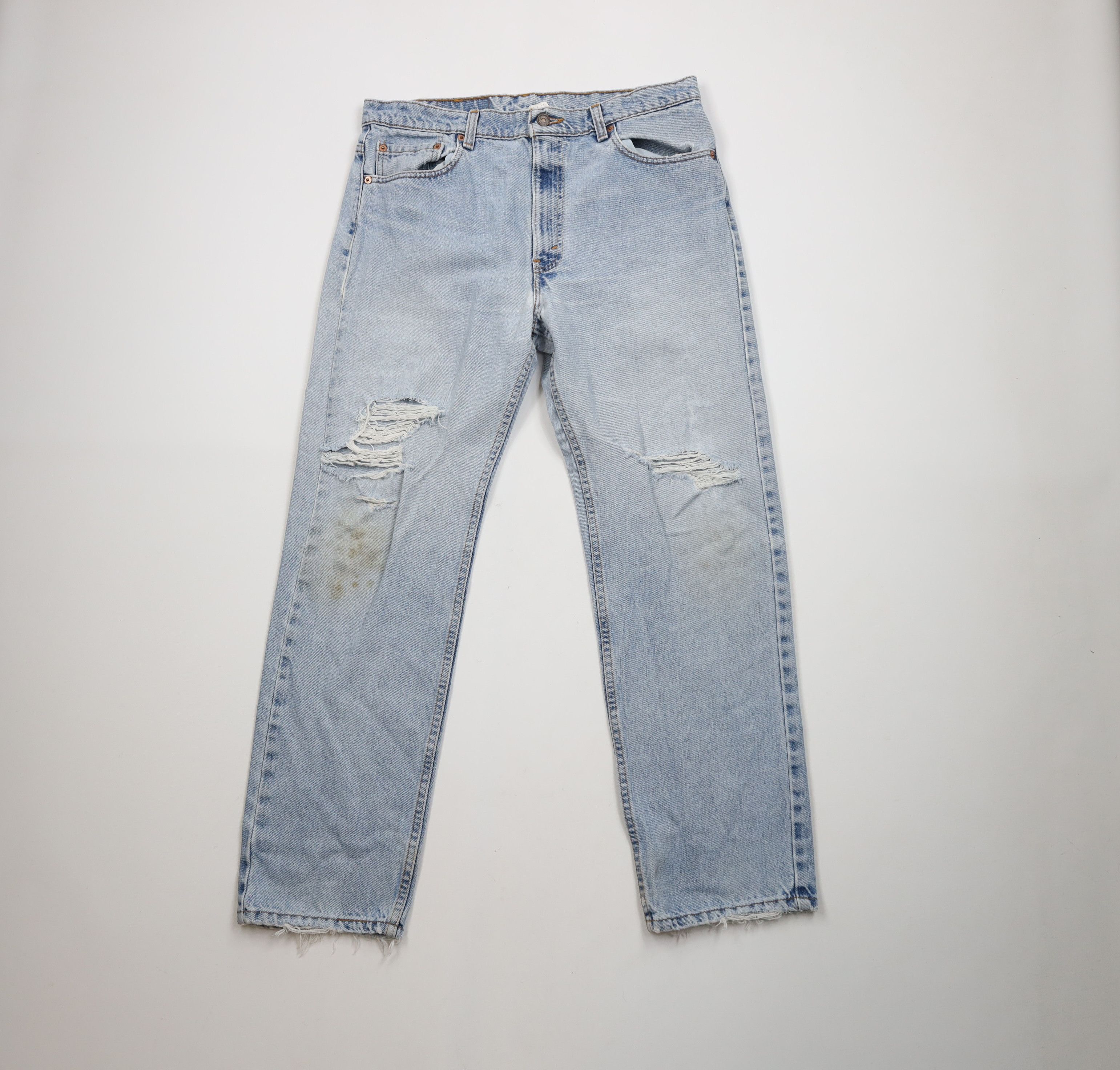 Levi's × Vintage Vintage 90s Levis 505 Regular Straight Leg Denim Jeans USA Size US 36 / EU 52 - 1 Thumbnail