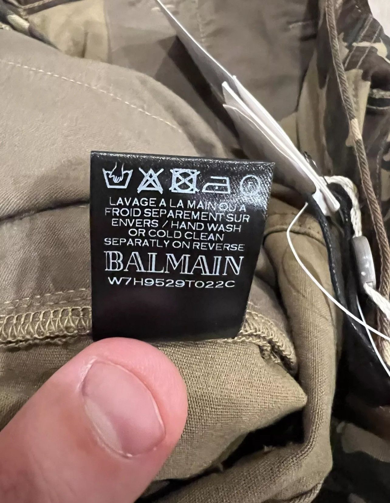 Balmain Balmain Men's Green Distressed Camo Jeans size 32 Size US 32 / EU 48 - 5 Thumbnail