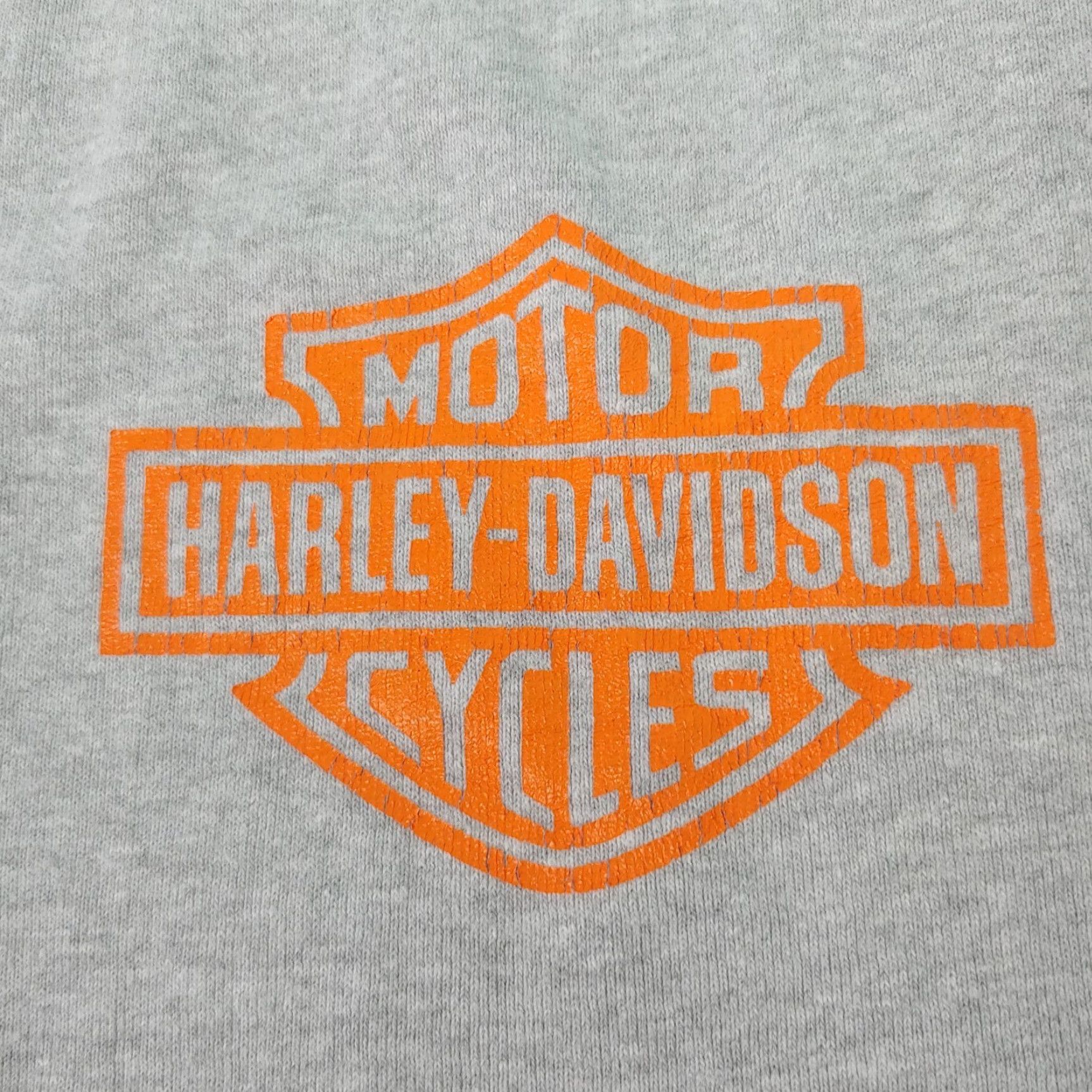 Harley Davidson Harley-Davidson Tank Top Womens XL Gray Orange Logo Biker USA Runs Small Slim Jersey Knit 100% Cotton Tank Shirt Size XL / US 12-14 / IT 48-50 - 2 Thumbnail