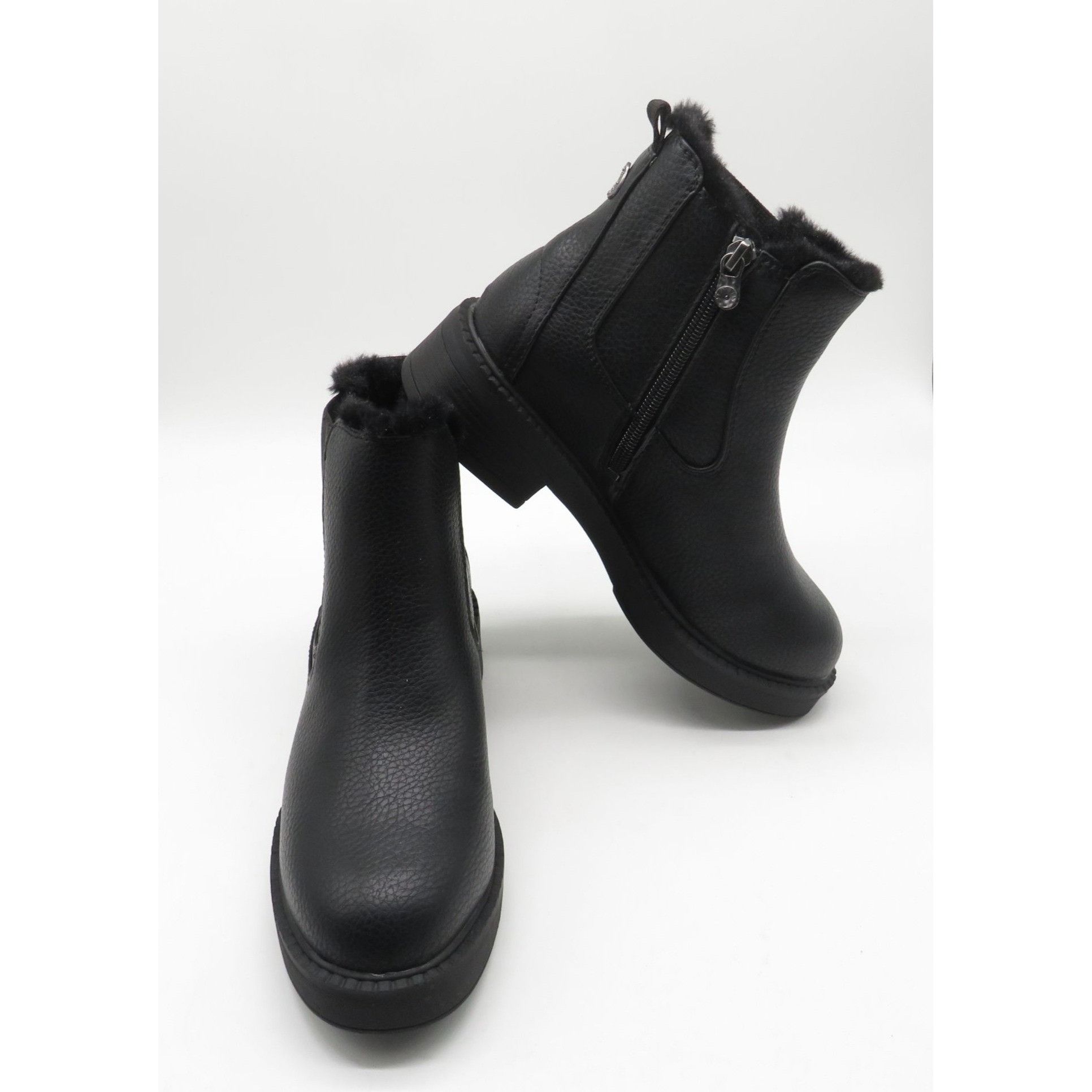 Other Blowfish Malibu Women's Black Faux Fur Chelsea Ankle Boots S Size US 7.5 / IT 37.5 - 3 Thumbnail