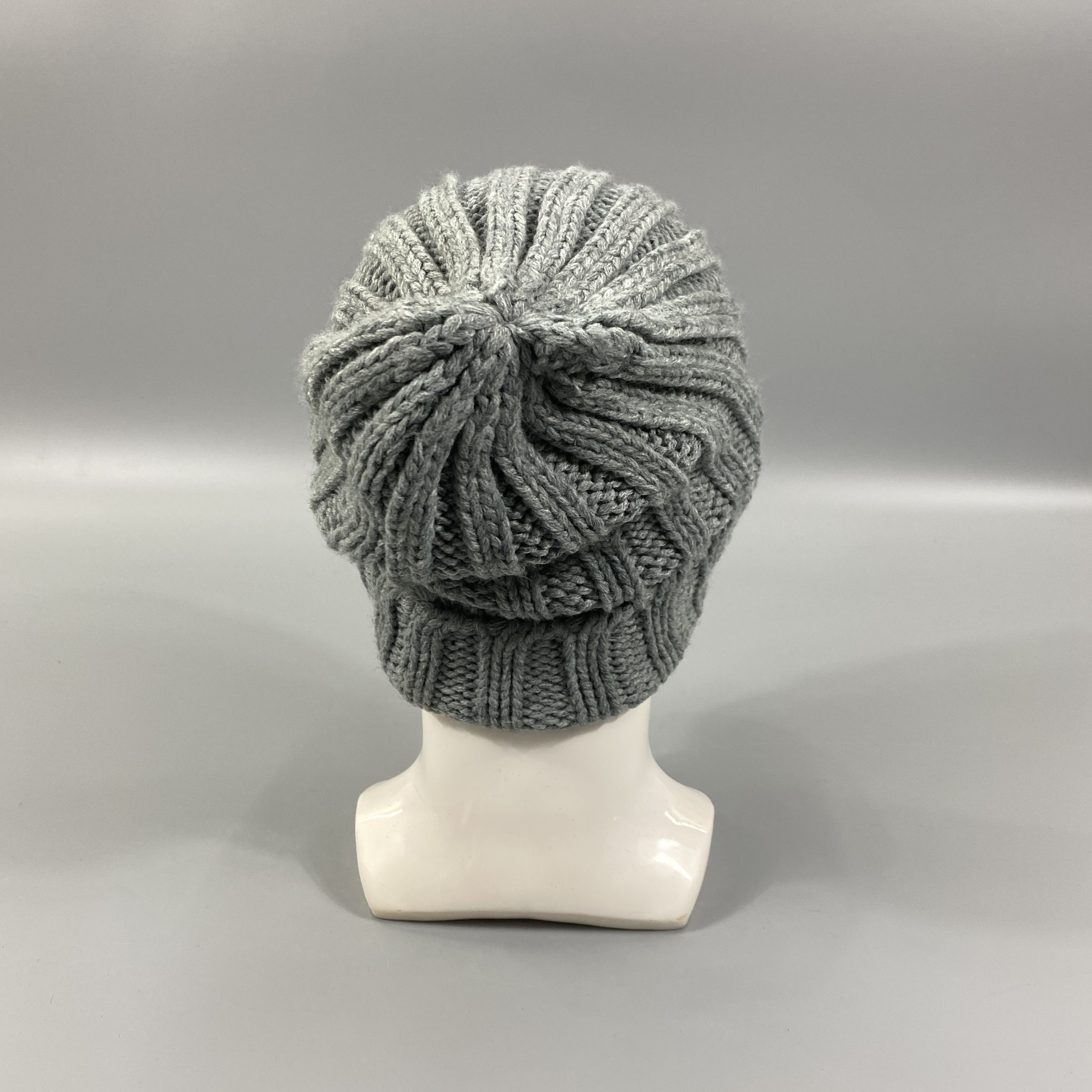 Japanese Brand Harris Tweed Knitted Beanie Hats -1038 Size ONE SIZE - 3 Thumbnail
