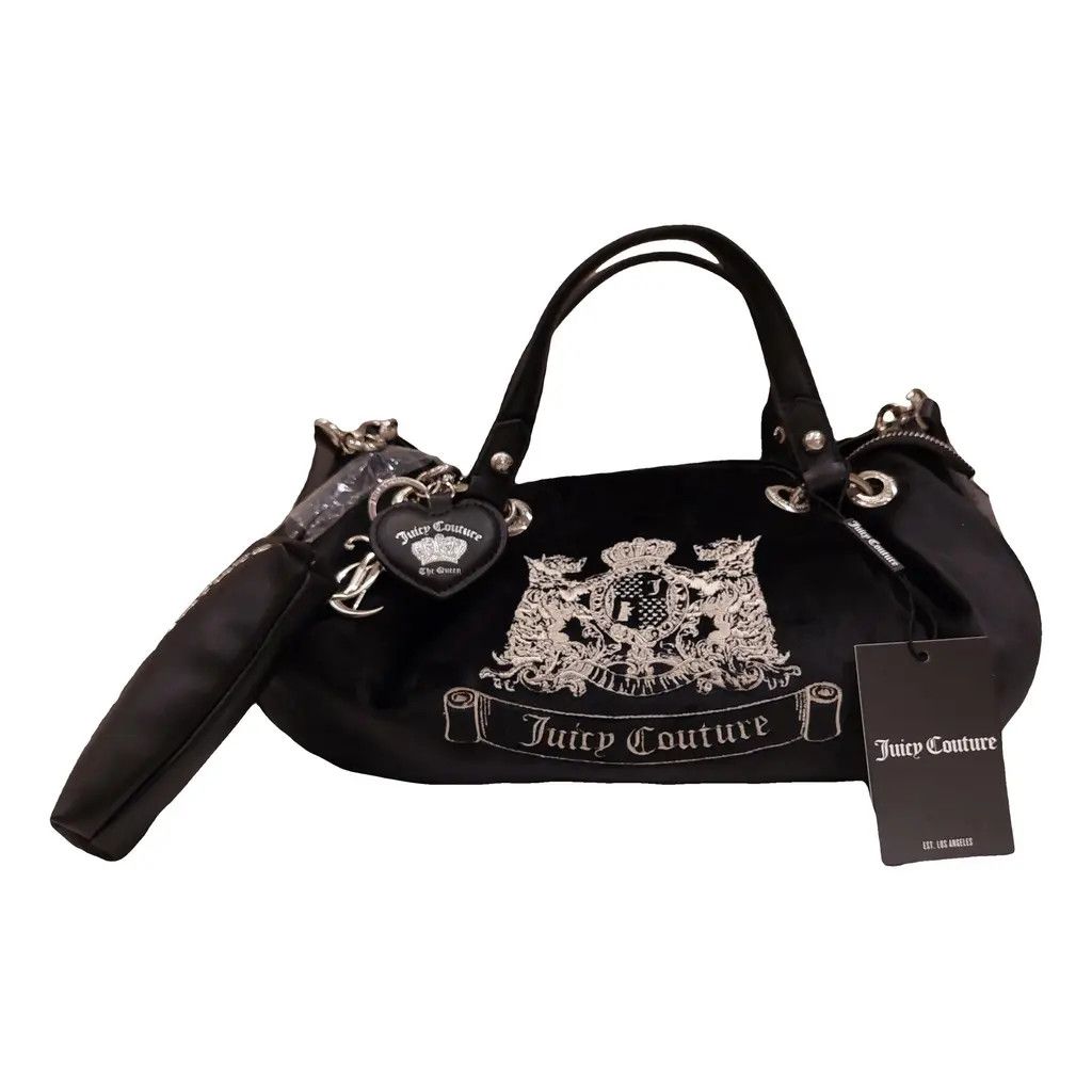 Juicy Couture Juicy Couture black velvet Scottish Terrier handbag vintage Size ONE SIZE - 1 Thumbnail
