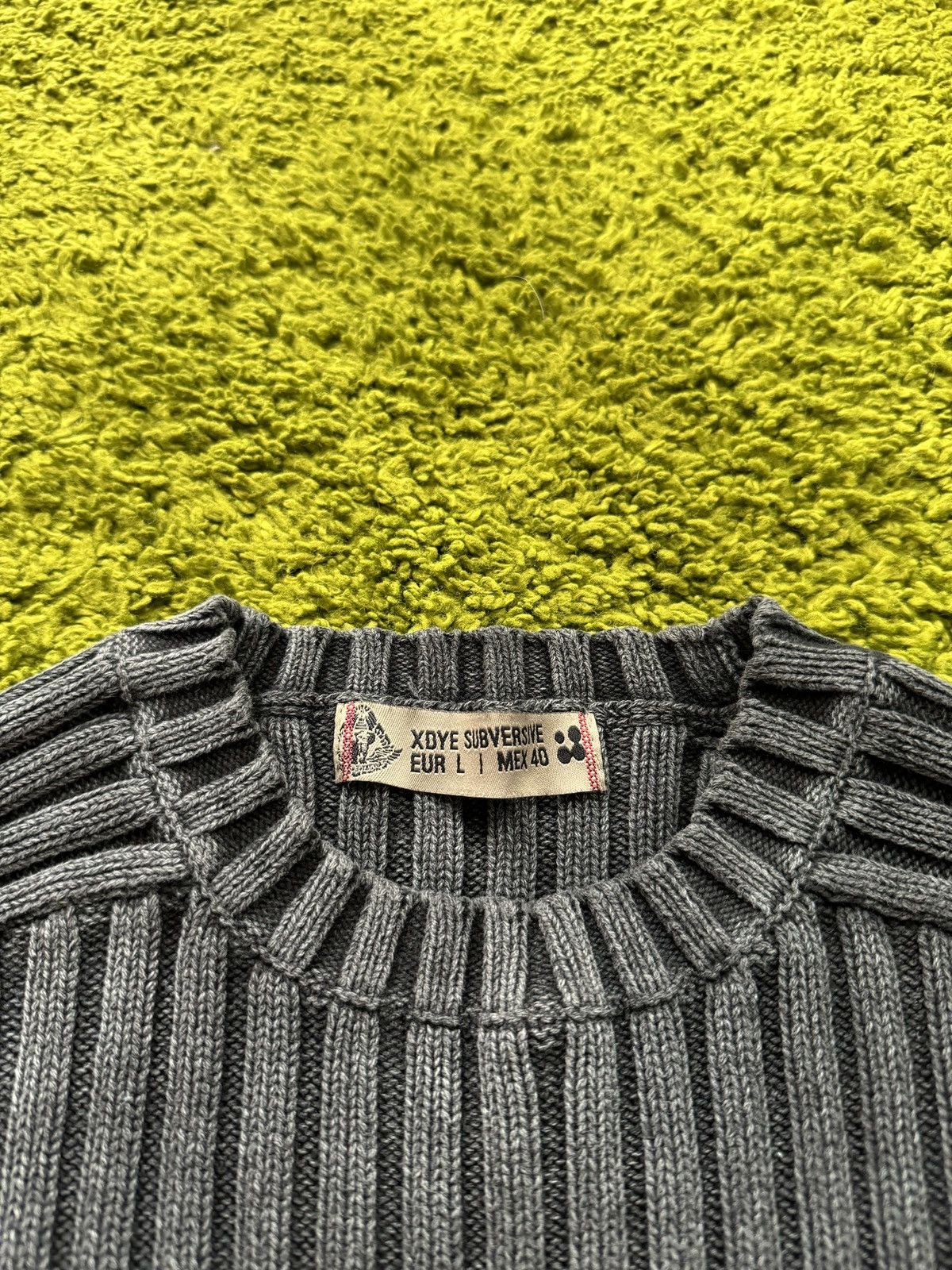 Vintage Y2K Japanese style ribbed avant garde opium washed sweater Size US L / EU 52-54 / 3 - 3 Thumbnail