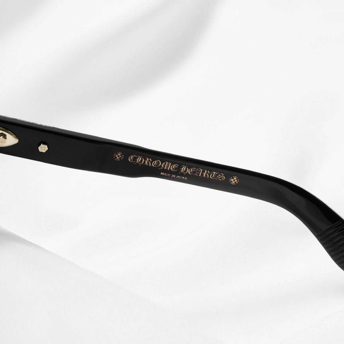 Chrome Hearts CHROME HEARTS ASSTRAORDINAIRE - A BLACK - 18K GOLD PLATED GLASSES Size ONE SIZE - 4 Thumbnail
