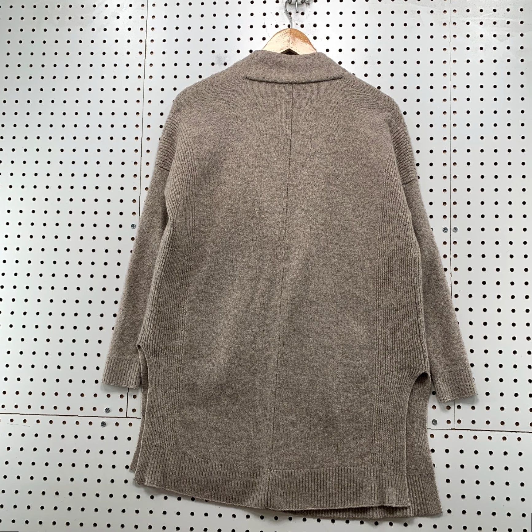 Athleta Athleta Wool Cashmere Cardigan Sweater Womens 2XS Brown Wrap Spirit Side Slit Cardigan Size XXS / US 00 / IT 34 - 2 Thumbnail