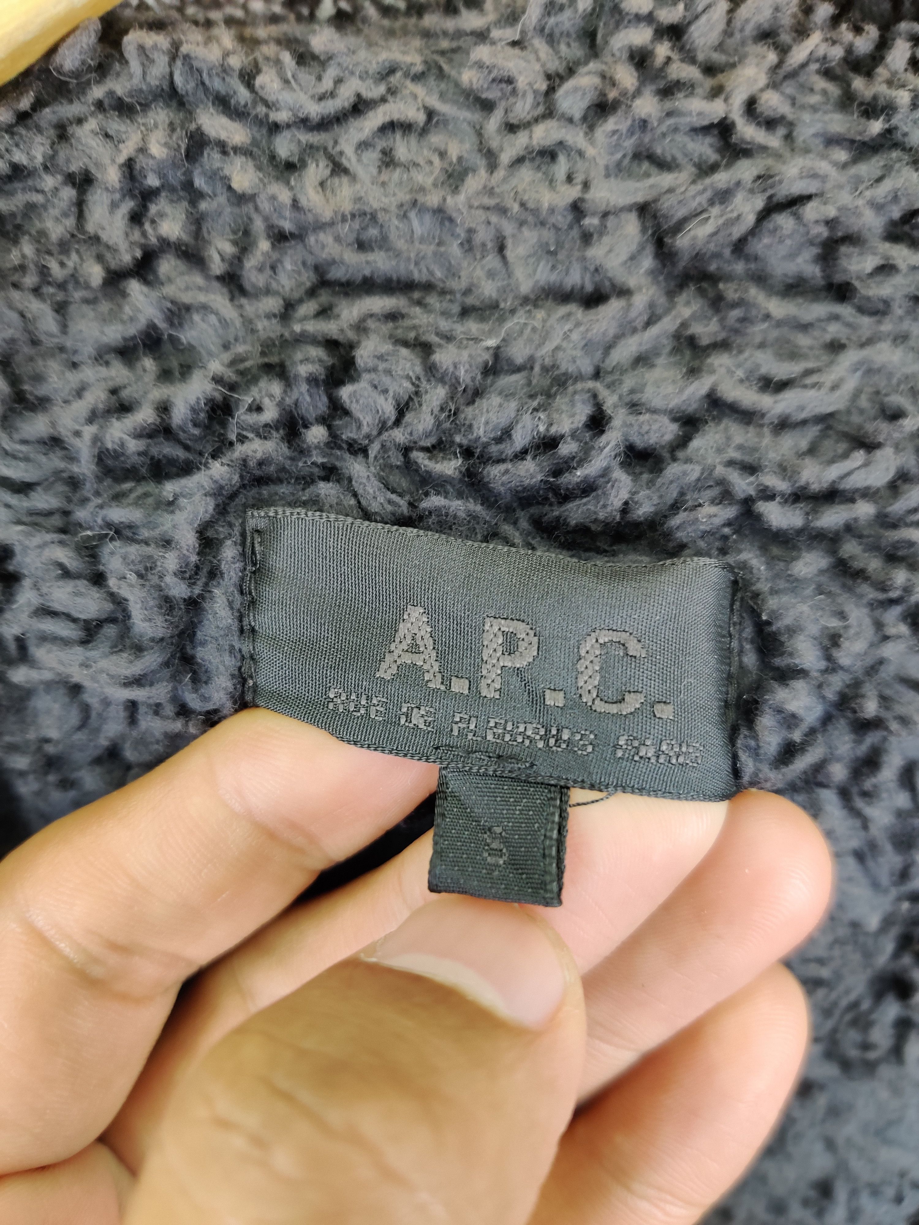 A.P.C. Vintage A.P.C Sherpa Hoodie Coat Jacket Size US S / EU 44-46 / 1 - 13 Thumbnail
