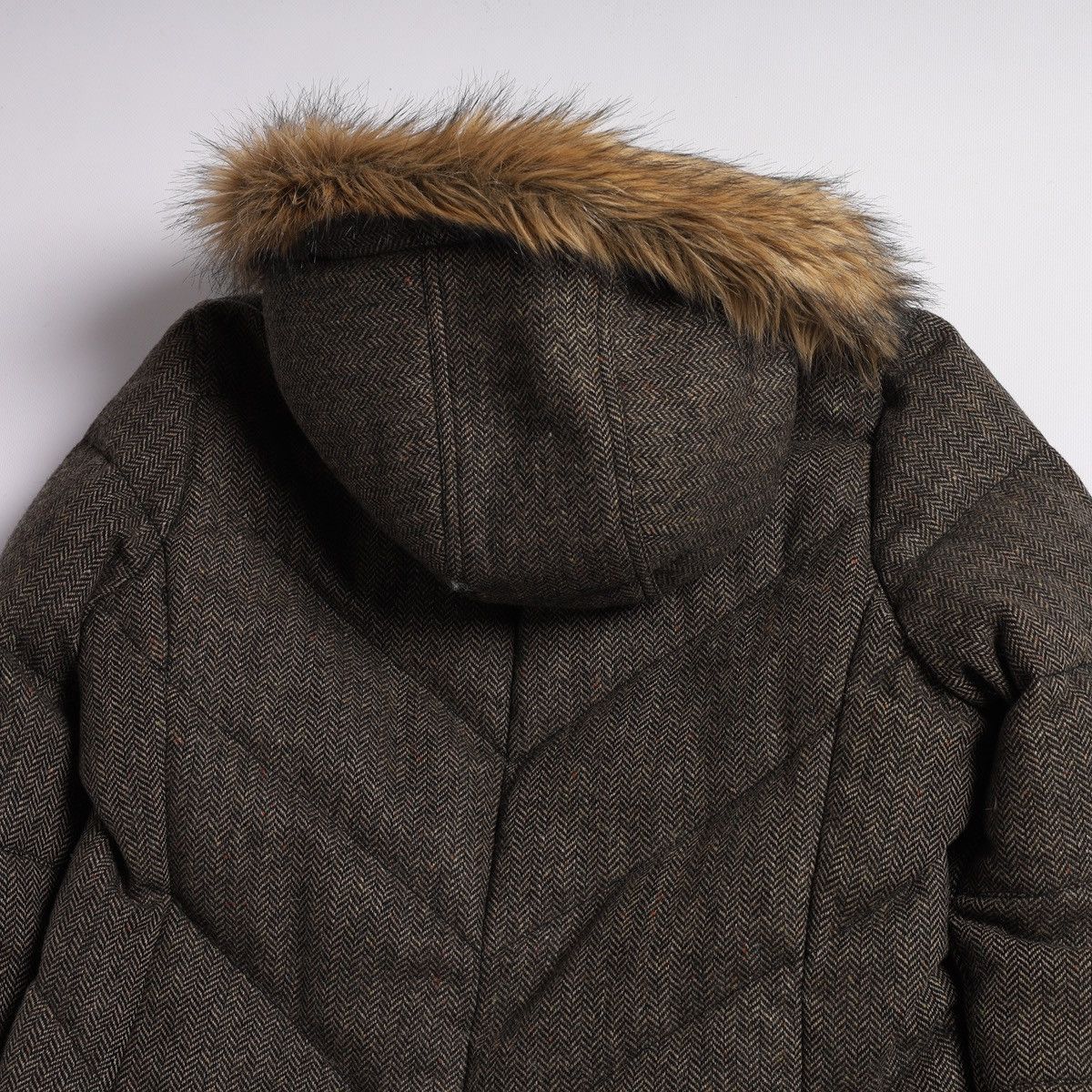 Polo Ralph Lauren Ralph Lauren Faux Fur Tweed Down Puffer Parka Winter Jacket Size XL / US 12-14 / IT 48-50 - 12 Thumbnail