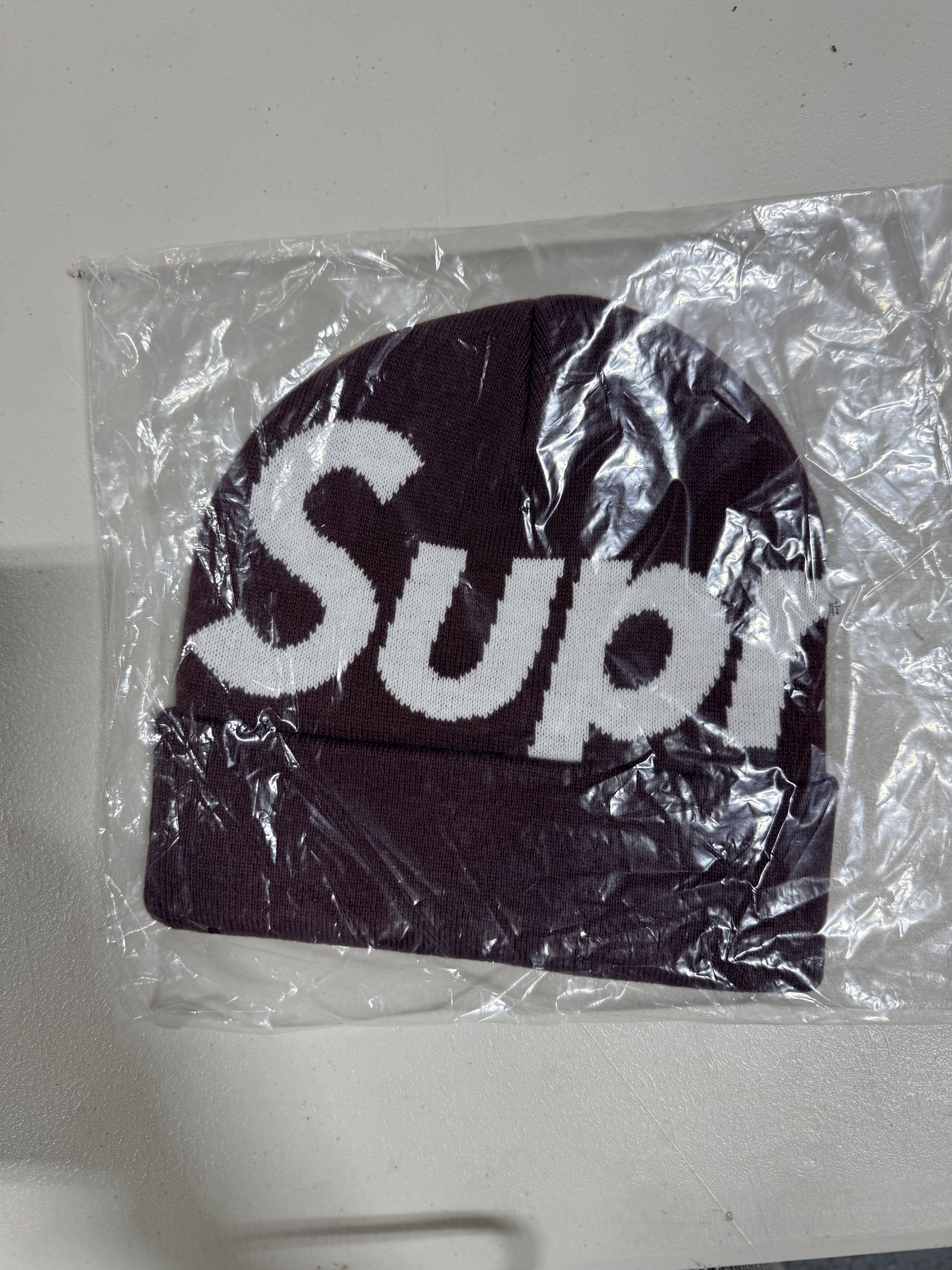 Supreme Supreme Big Logo Beanie (FW25) Brown size adjustable Size ONE SIZE - 3 Thumbnail