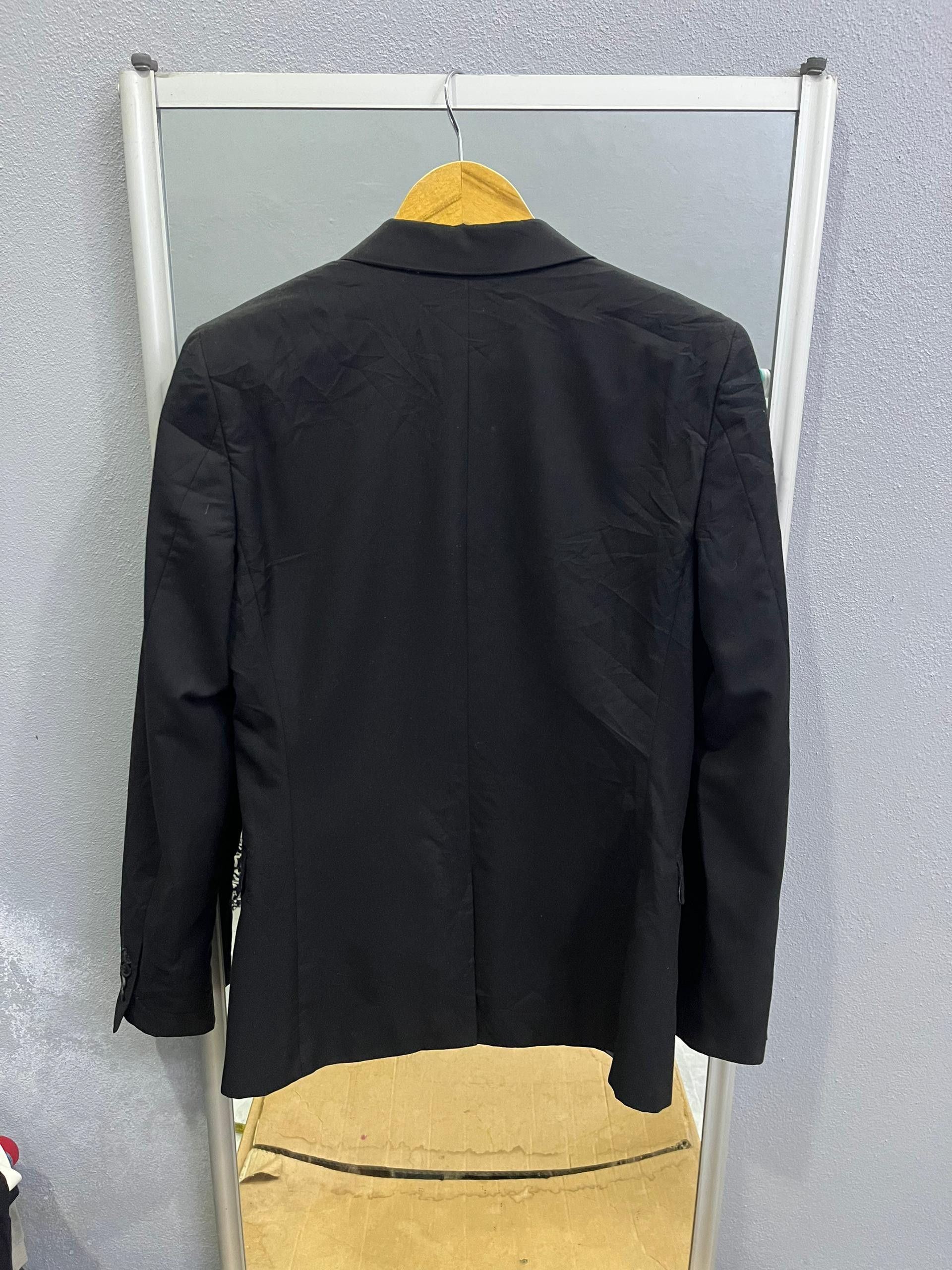 Topman Topman New Black Skinny Blazer 34R + Takeo Kikuchi Tie Size 34R - 12 Thumbnail