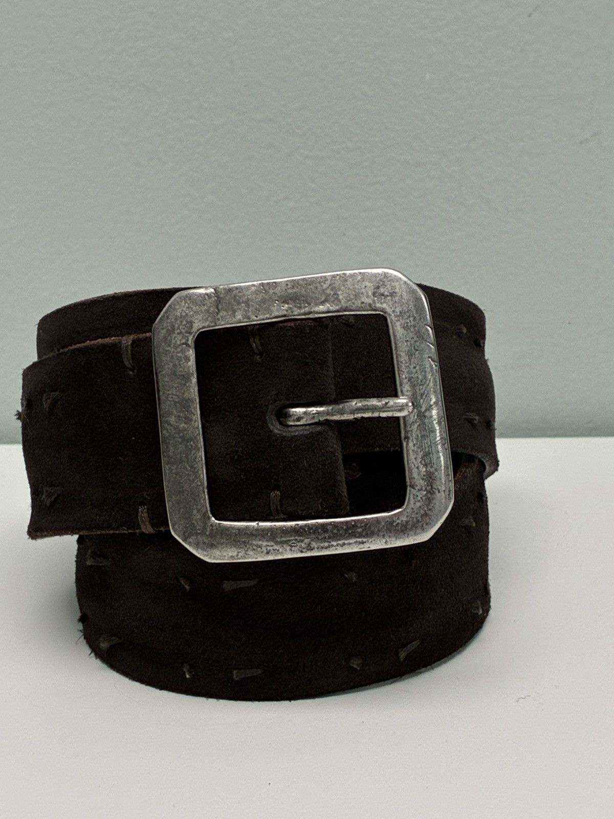 John Varvatos Suede Knot Belt Size 32 Size 32 - 9 Thumbnail
