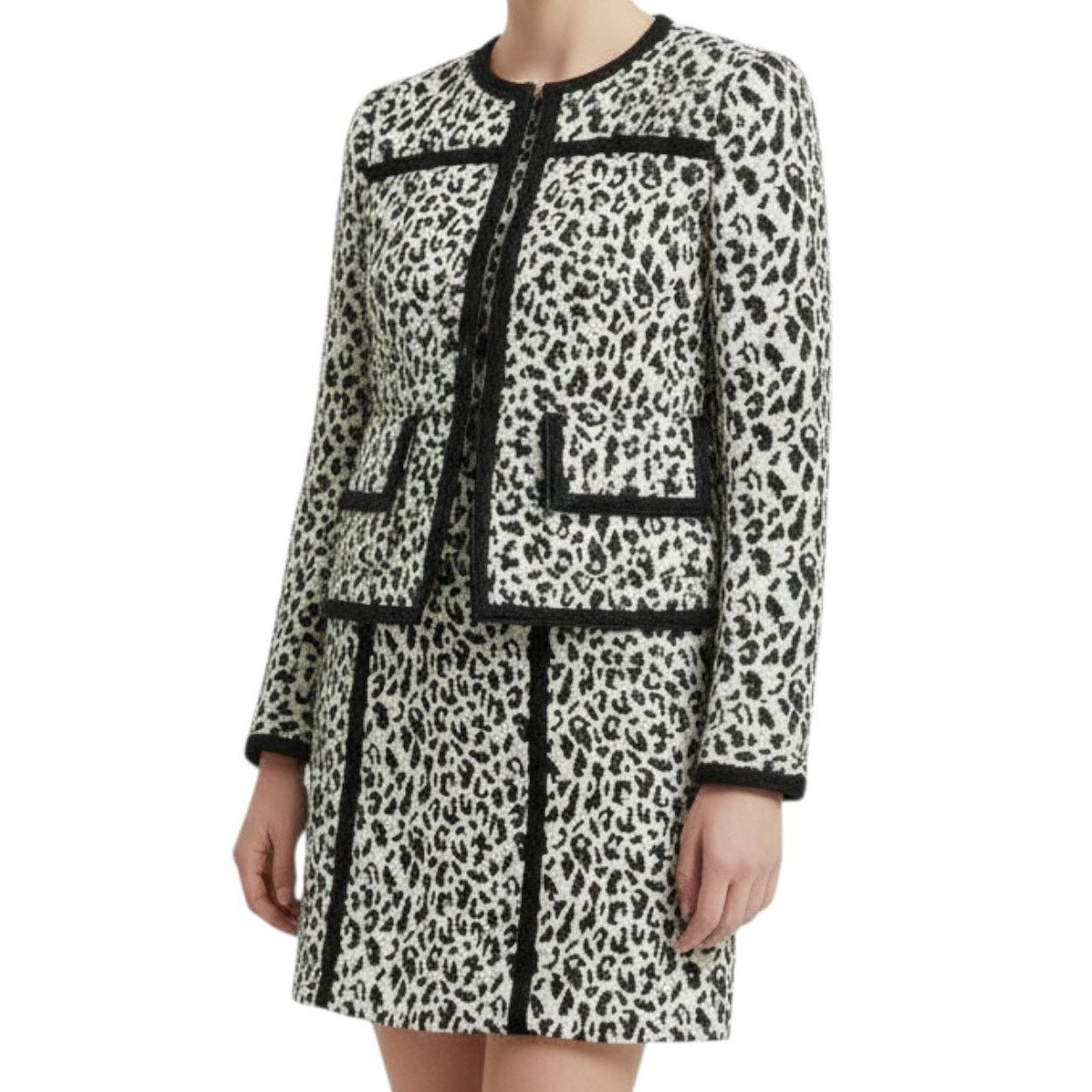 Nanette Lepore Nanette Lepore Leopard-Print Sheath Dress + Jacket Set, US0 Size XS / US 0-2 / IT 36-38 - 4 Thumbnail