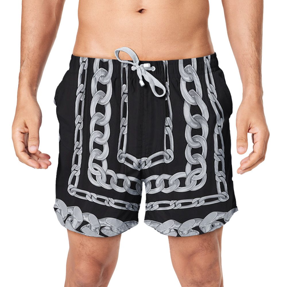 Designer ‘Medusa Chains’ Bermuda Shorts Size US 29 - 1 Thumbnail