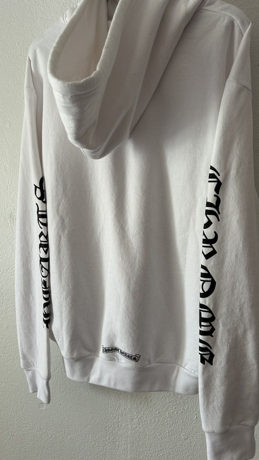 Chrome Hearts Chrome Hearts White Vertical Logo Hoodie Size US M / EU 48-50 / 2 - 6 Thumbnail