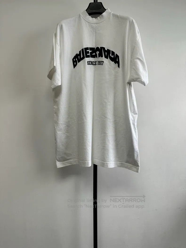 Balenciaga Balenciaga Letter-printed crewneck T-shirt Size US S / EU 44-46 / 1 - 1 Thumbnail