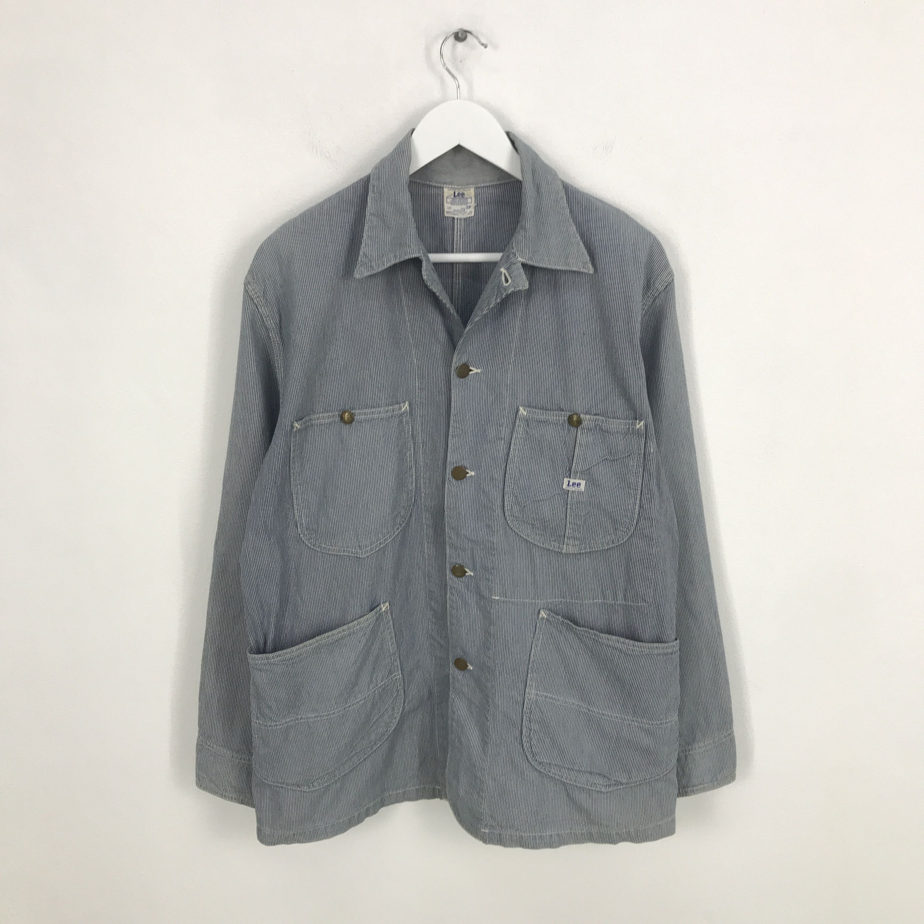 Japanese Brand × Lee Rare lee Striped Button Up denim jacket Size US M / EU 48-50 / 2 - 1 Thumbnail