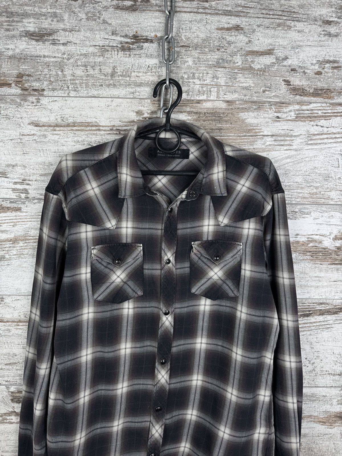 Allsaints Mens Allsaints Dacoma ls shirt button up flannel size S Size US S / EU 44-46 / 1 - 2 Thumbnail