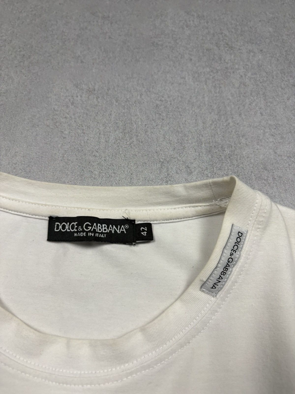 Dolce & Gabbana 2000s Dolce & Gabbana Vintage Logo Embroidered T-Shirt 42 Size US M / EU 48-50 / 2 - 7 Thumbnail