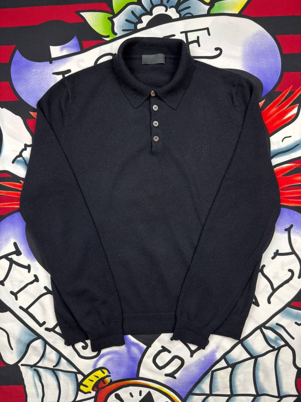 Iris von Arnim Iris Von Arnim Luxury Uomo Cashmere Sweater Navy Jumper Size US S / EU 44-46 / 1 - 1 Thumbnail