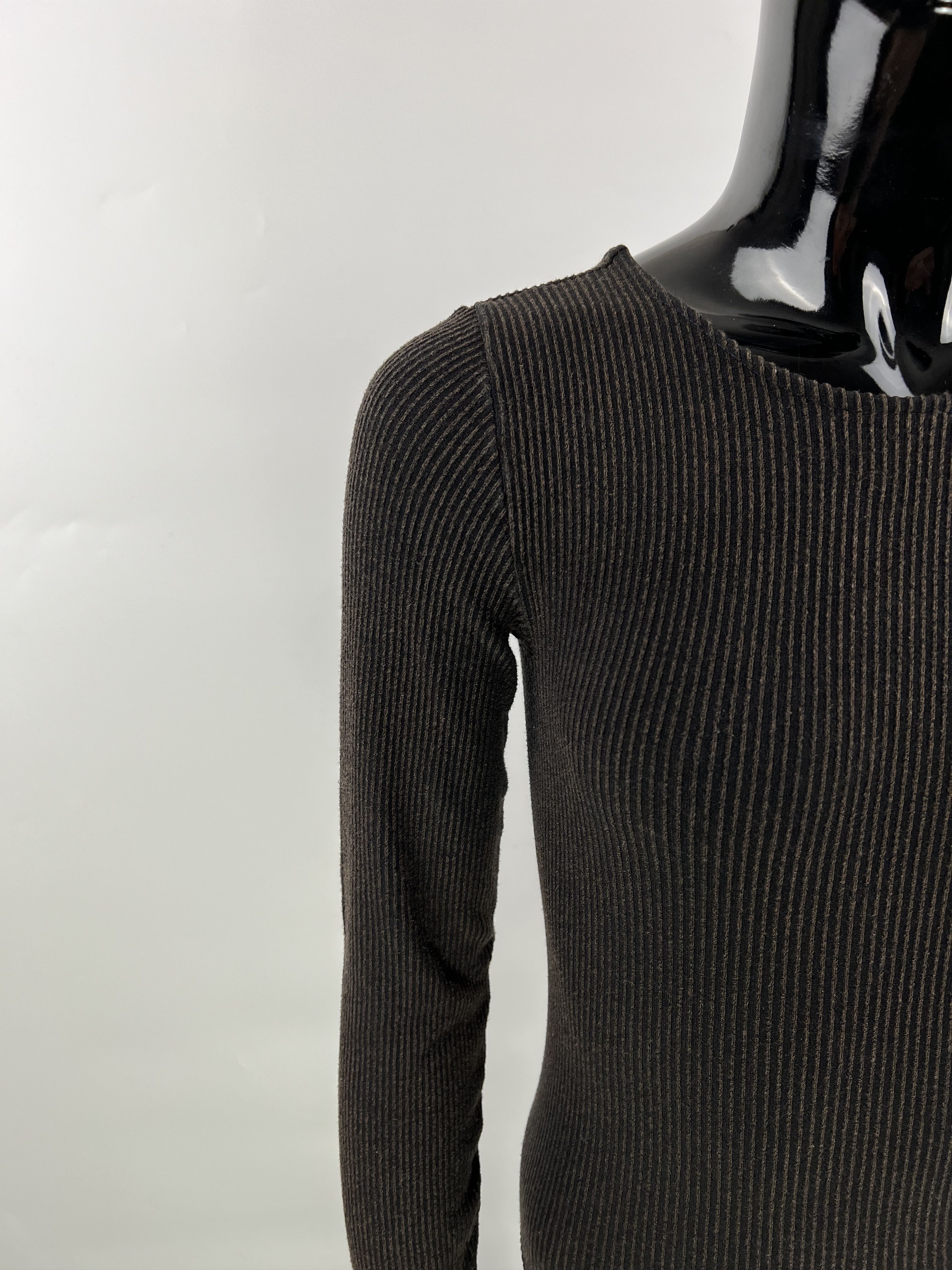 Wolford Wolford Ribbed Cotton Velvet Long Sleeve Bodysuit Size S Size S / US 4 / IT 40 - 4 Thumbnail