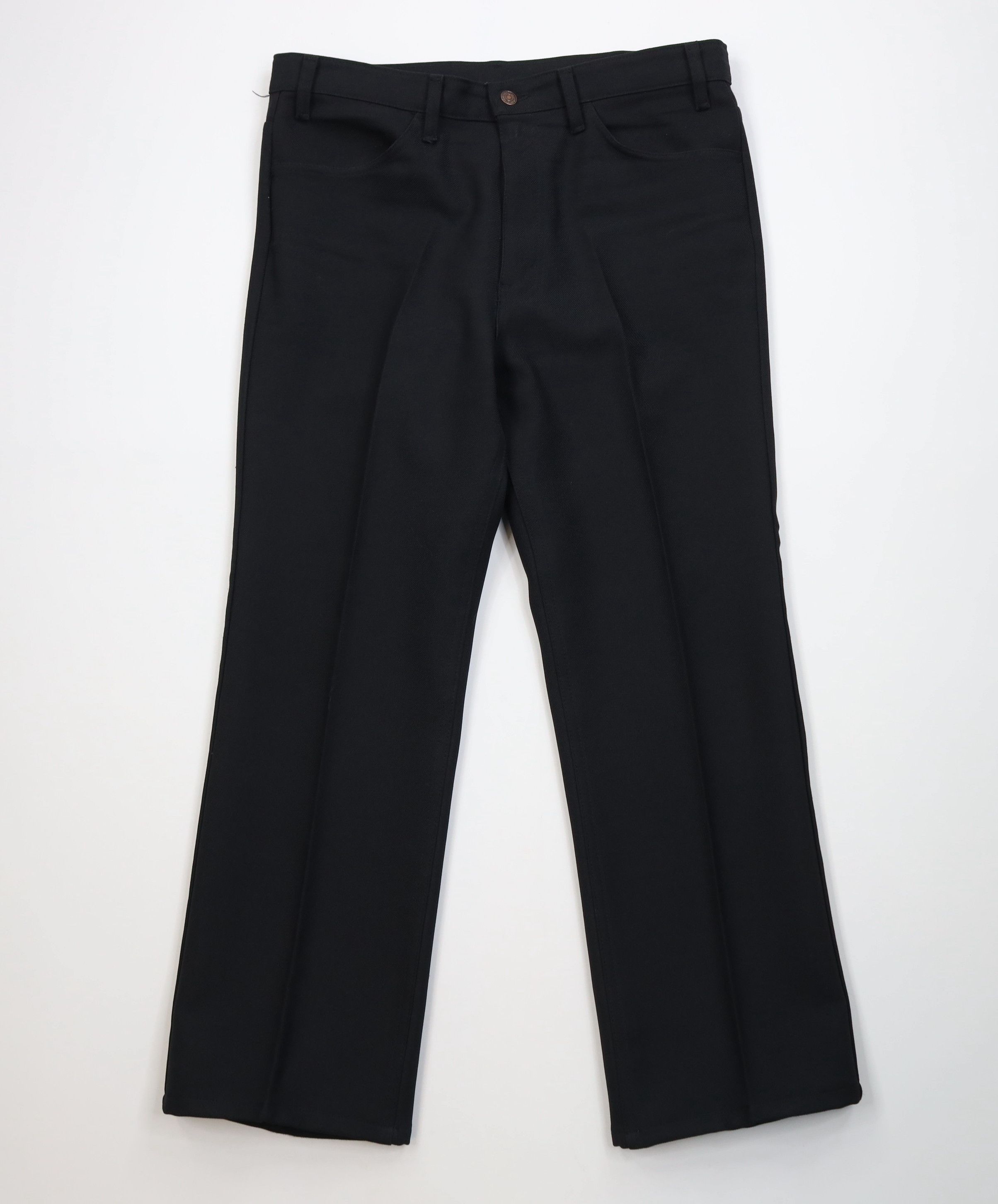 Levi's Vintage 80s Levis Flared Wide Leg Chino Pants Black USA Size US 36 / EU 52 - 1 Thumbnail