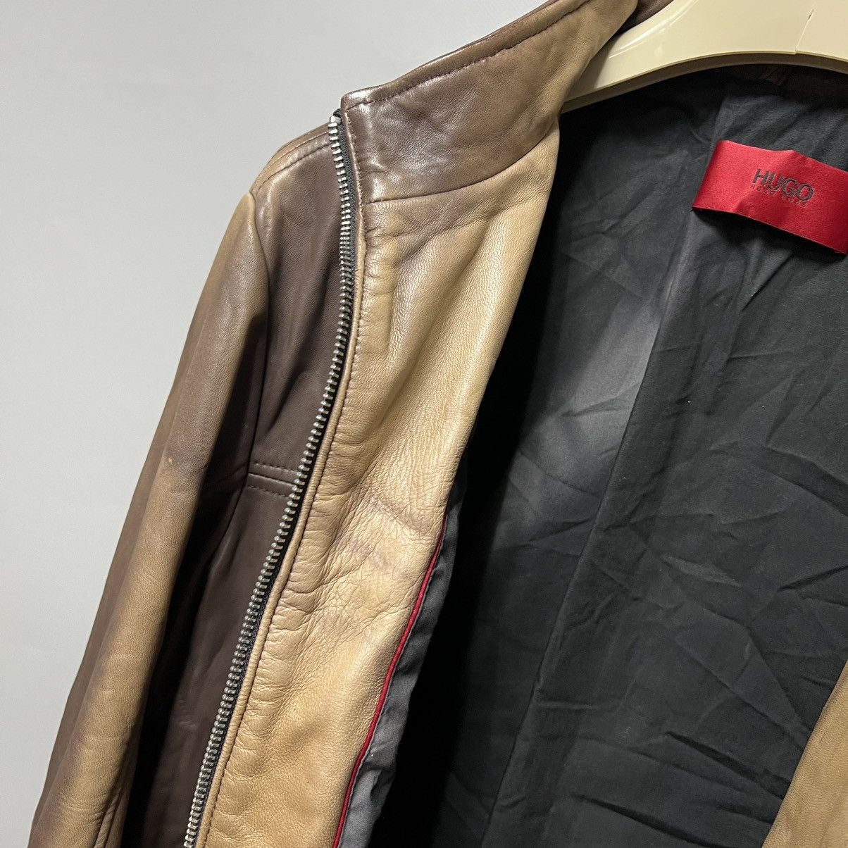 Hugo Boss Hugo Boss Leather Jacket Lamb Exclusive Custom Size US M / EU 48-50 / 2 - 20 Thumbnail
