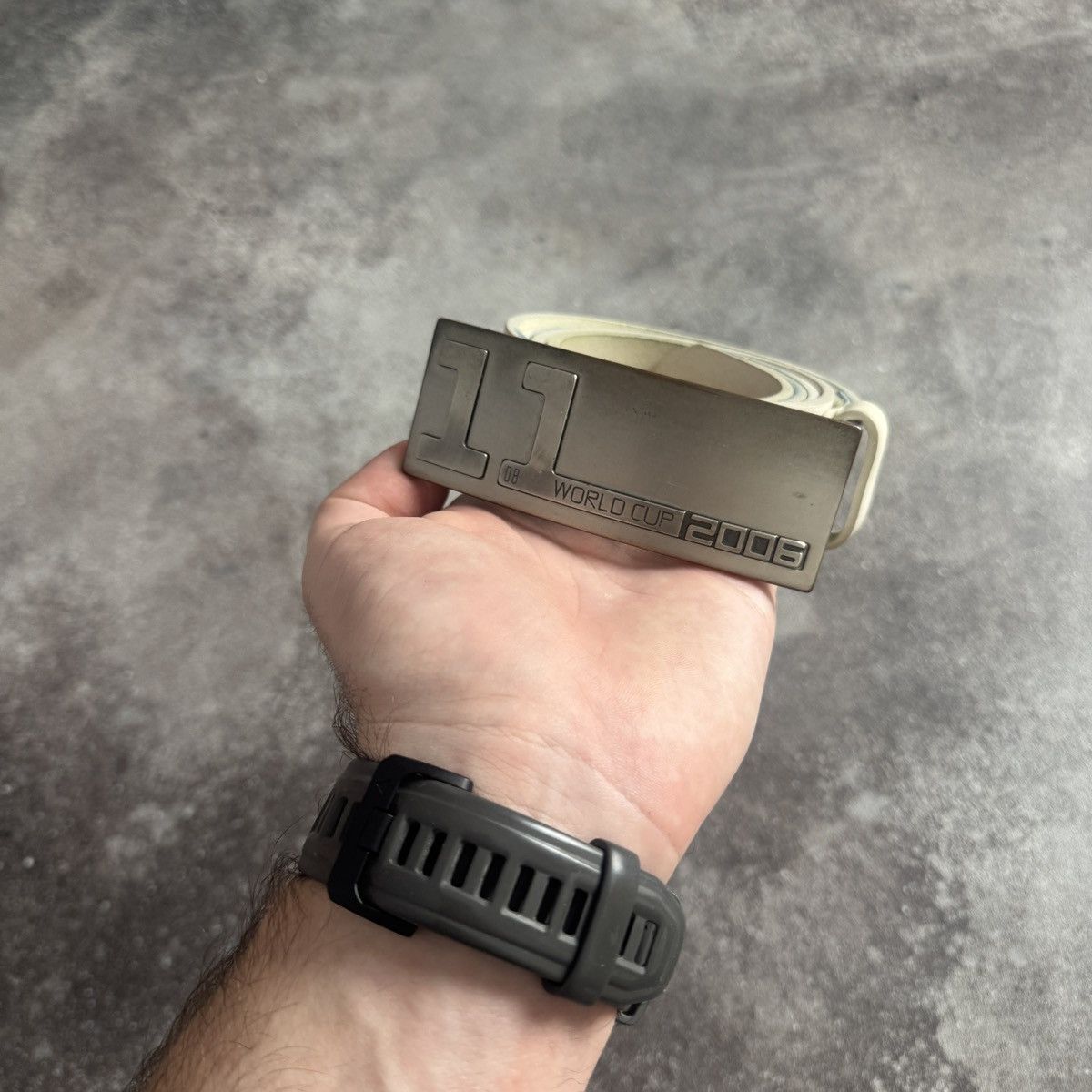 Dirk Bikkembergs Dirk Bikkembergs Archive Vintage 2006 World Cup Leather Belt Size ONE SIZE - 3 Thumbnail