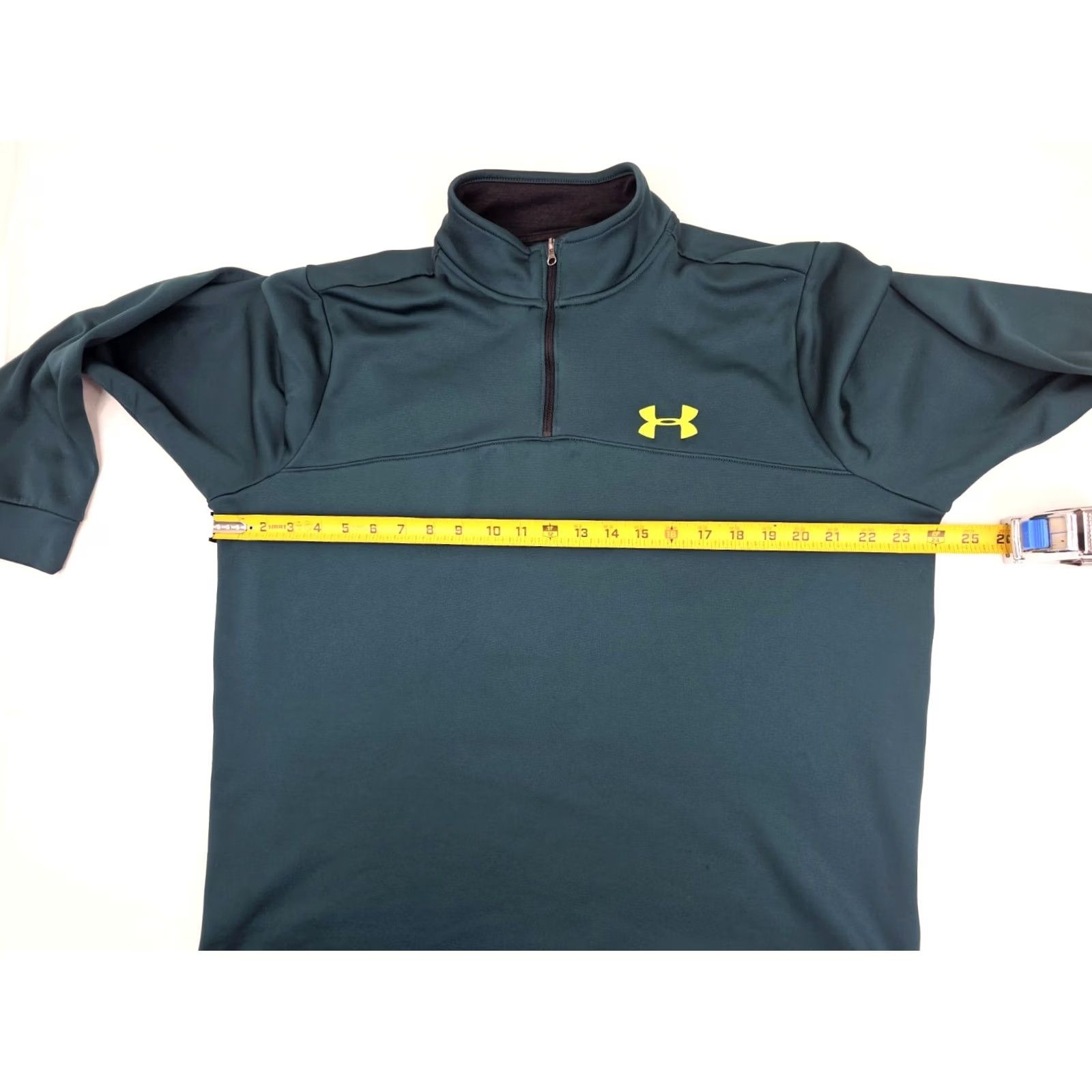 Under Armour Under Armour ColdGear 1/4 Zip Pullover Fleece Sweater Men L Green Size US L / EU 52-54 / 3 - 5 Thumbnail