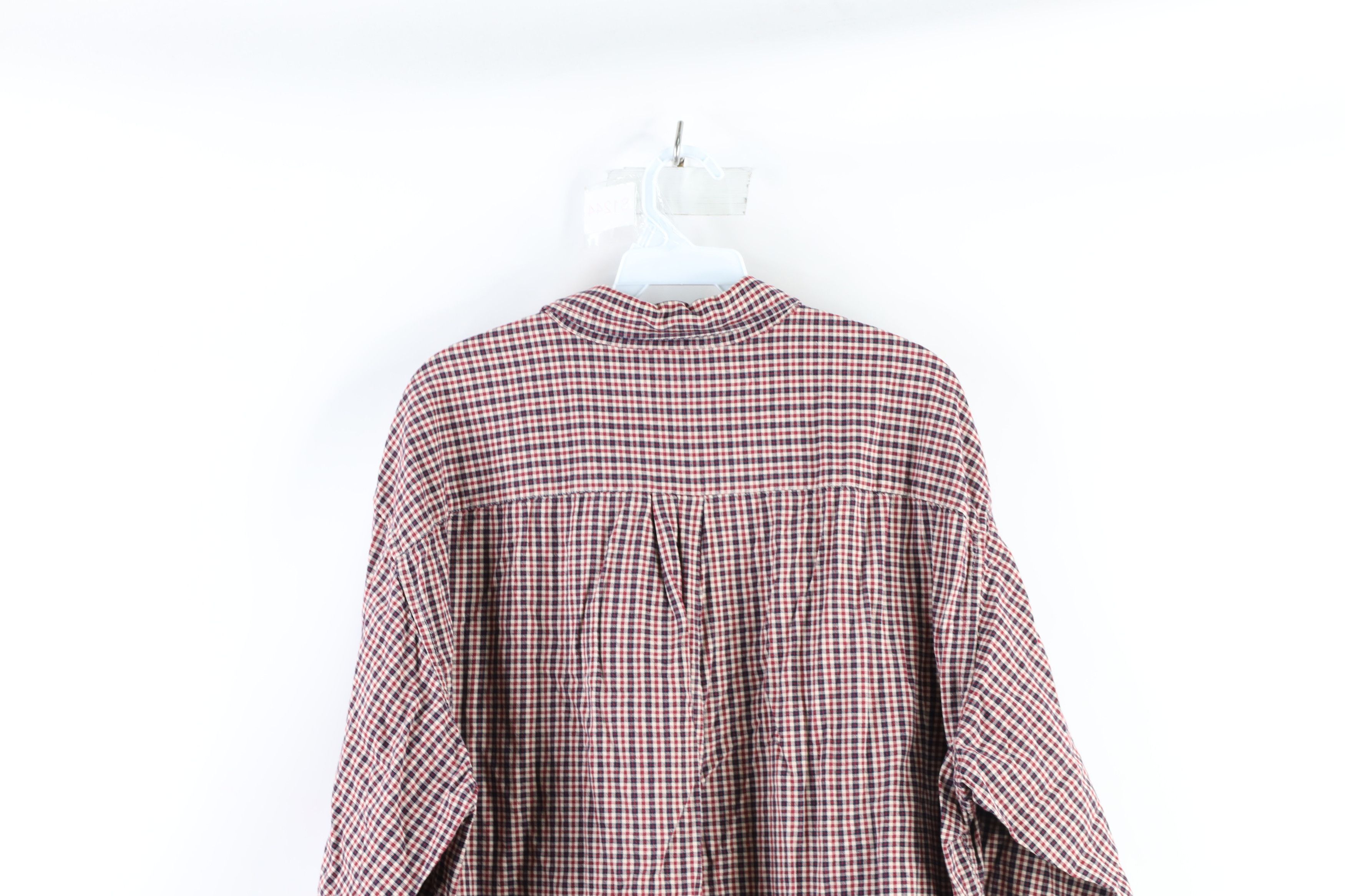 J.Crew × Vintage Vintage 90s J Crew Flannel Collared Button Down Shirt Plaid Size US XL / EU 56 / 4 - 8 Thumbnail