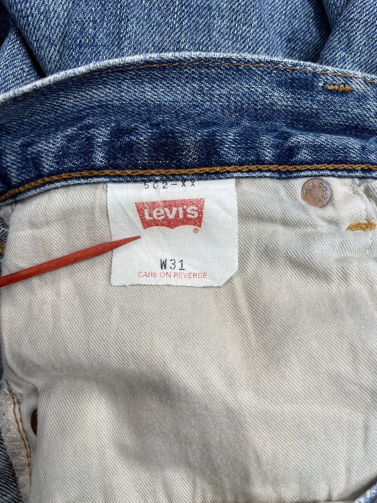 Levi's Vintage Clothing LEVI’S 501 blue denim jeans Size US 31 - 9 Thumbnail